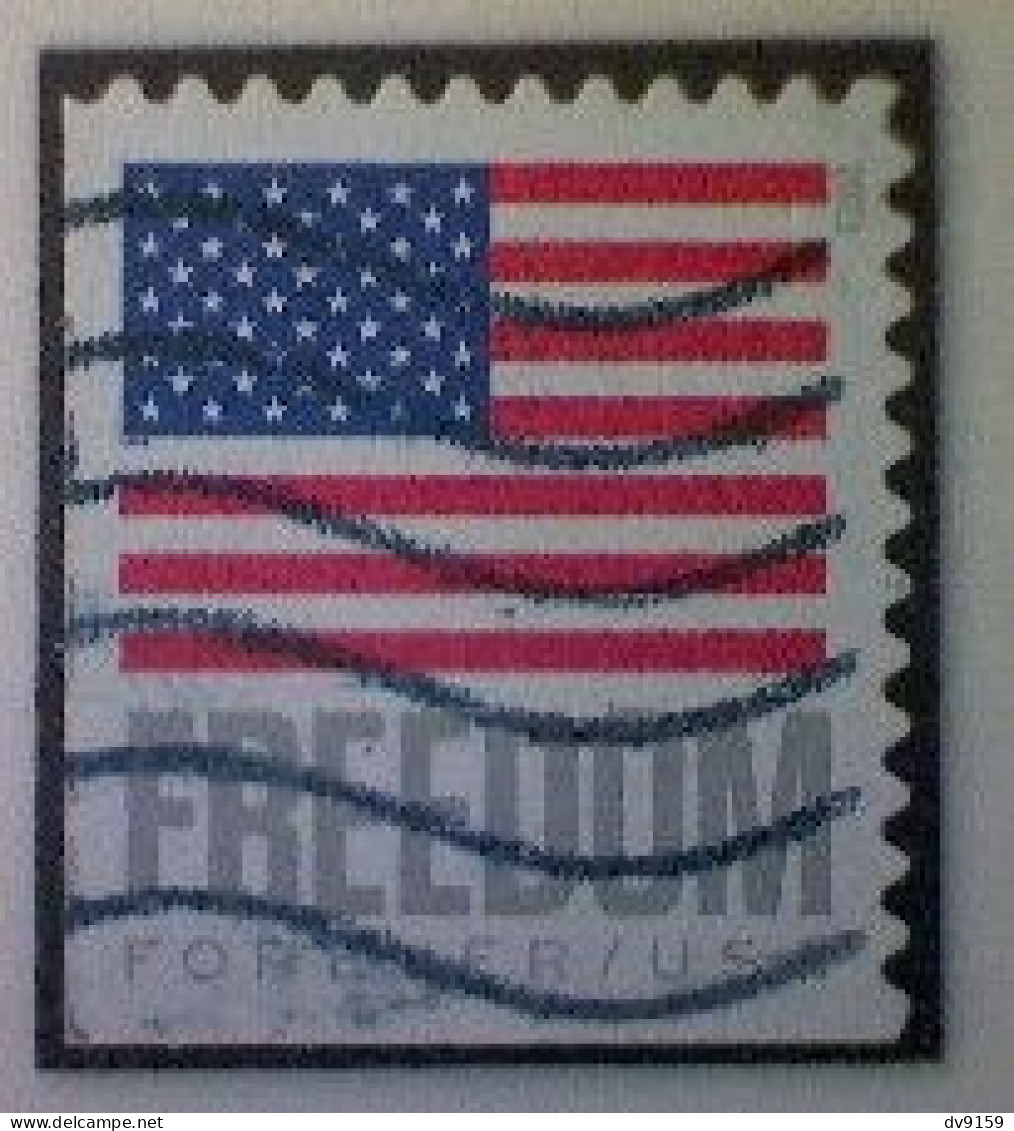 United States, Scott #5790, Used(o) Booklet, 2023, Flag Definitive: Freedom Flag, (63¢) Forever - Usados