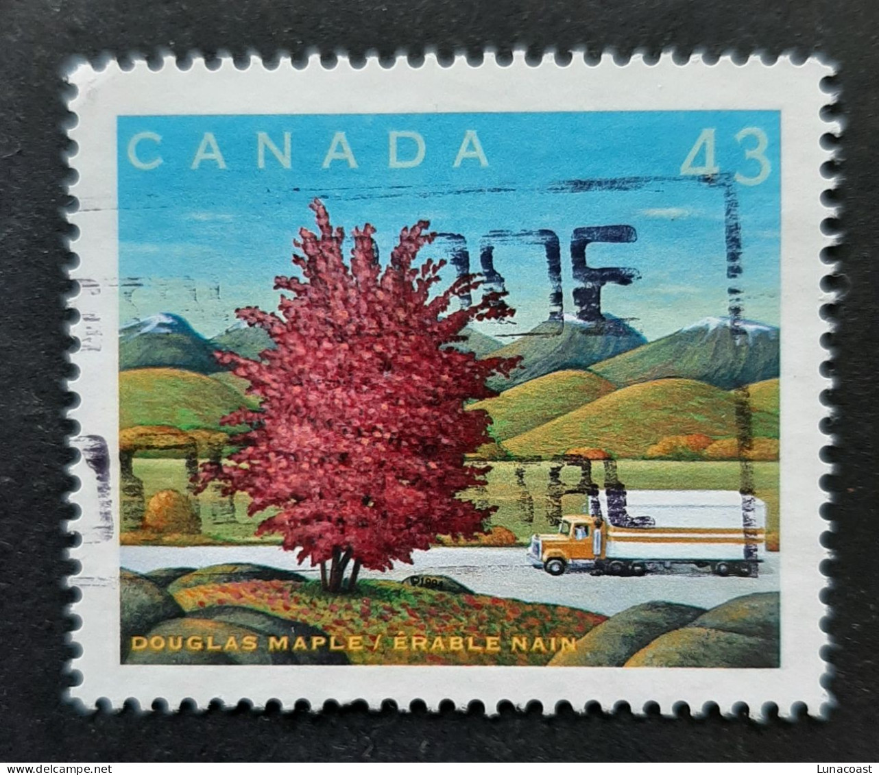 Canada 1994  USED  Sc1524 H   43c  Douglas Maple - Gebraucht