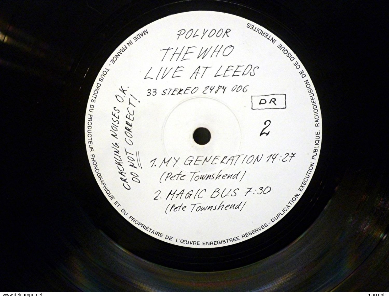 Vinyl - THE WHO, LIVE  AT LEEDS - Polydor - 33 T - Other - English Music