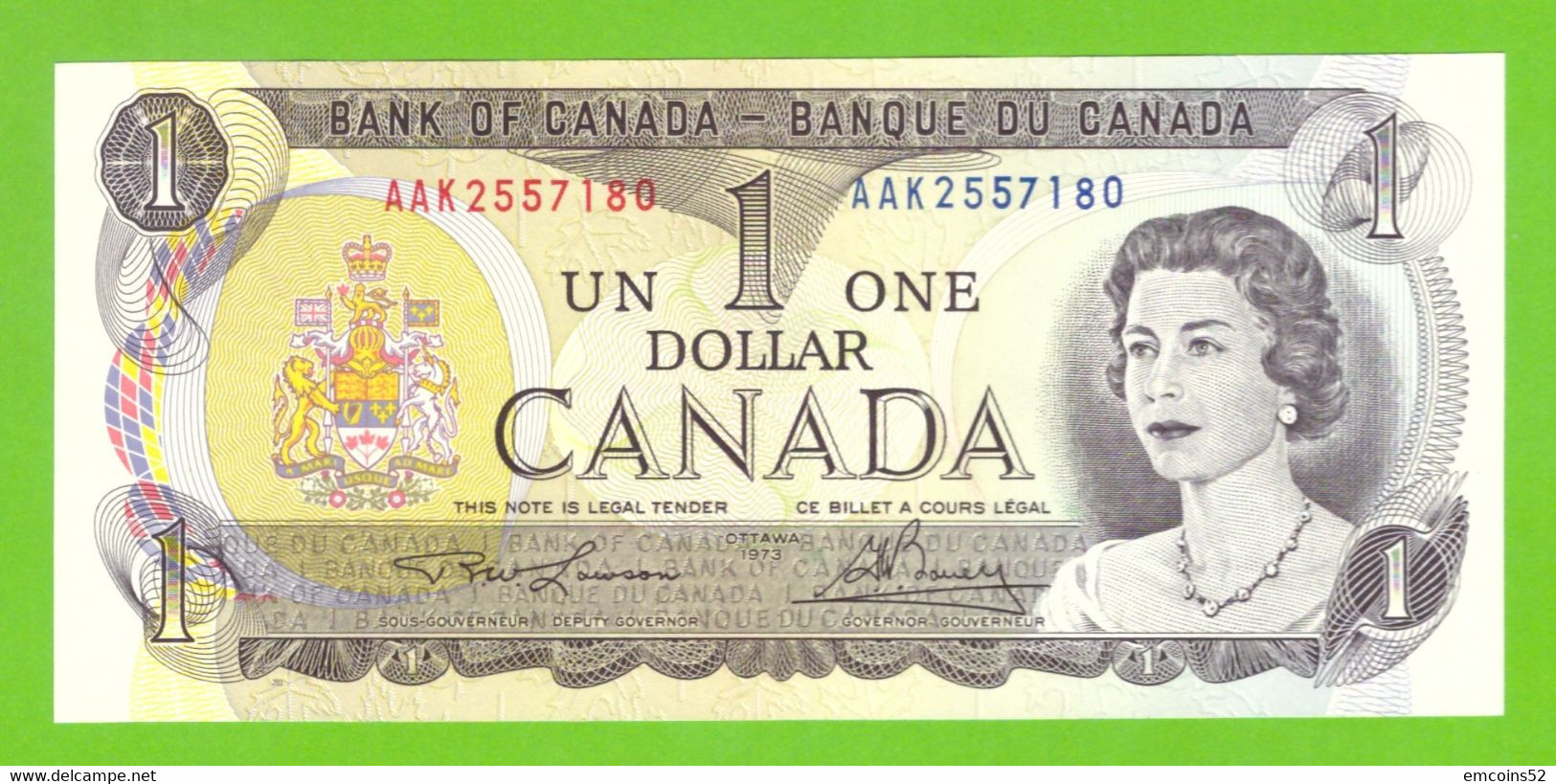 CANADA 1 DOLLARS 1973  P-85a(2)  UNC - Canada