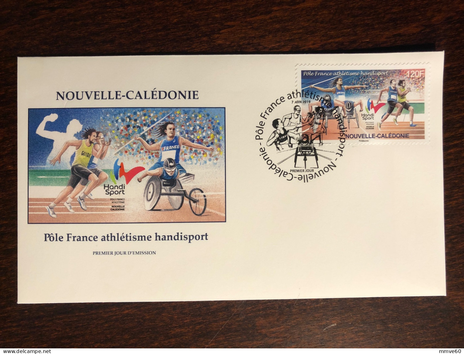 NEW CALEDONIA NOUVELLE CALEDONIE FDC COVER 2019 YEAR DISABLED IN SPORT PARALYMPICS HEALTH MEDICINE - Brieven En Documenten