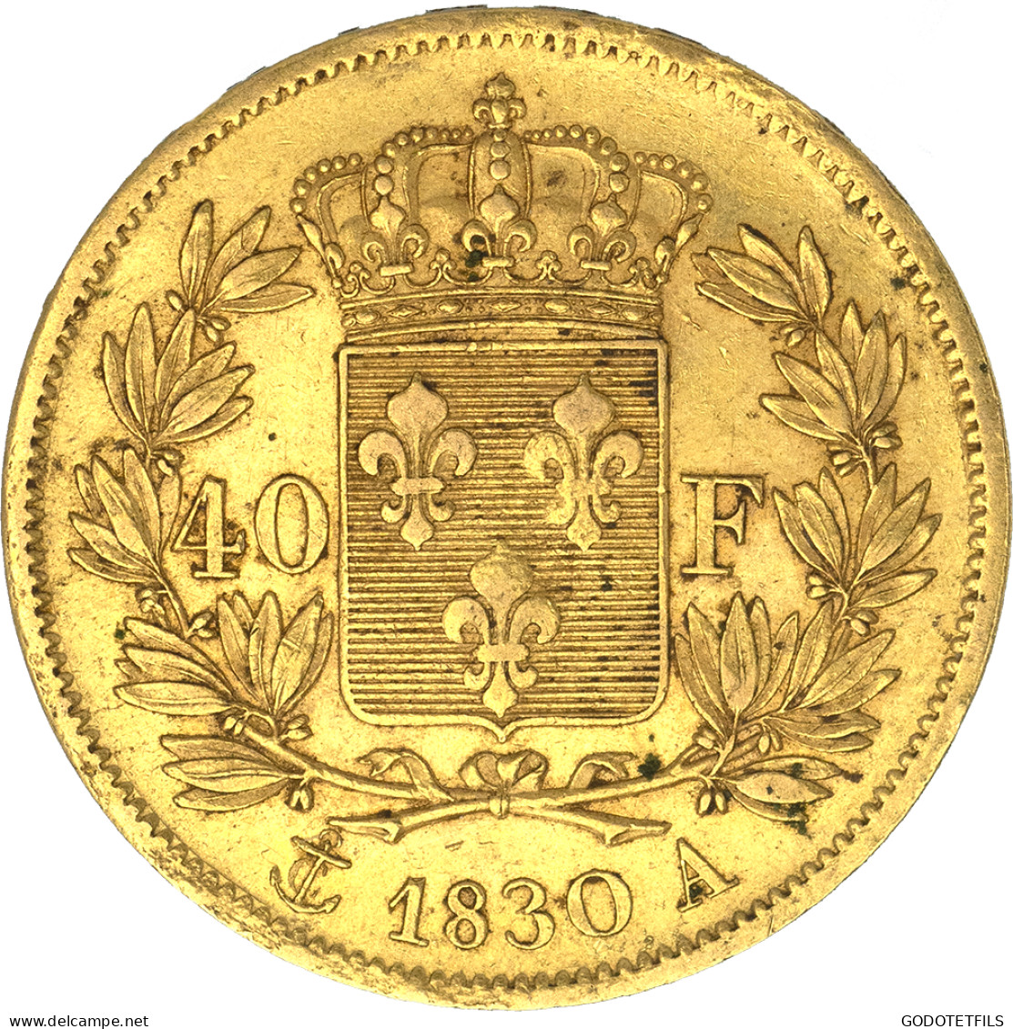 Charles X-40 Francs 1830 Paris - 40 Francs (goud)