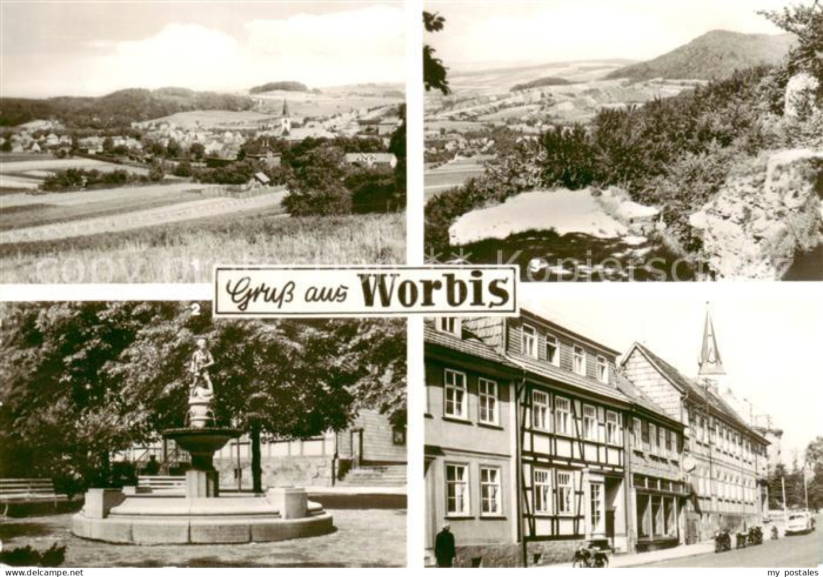 73873885 Worbis Eichsfeld Panorama Blick Vom Kanstein Krengeljaeger Ernst Thaelm - Worbis