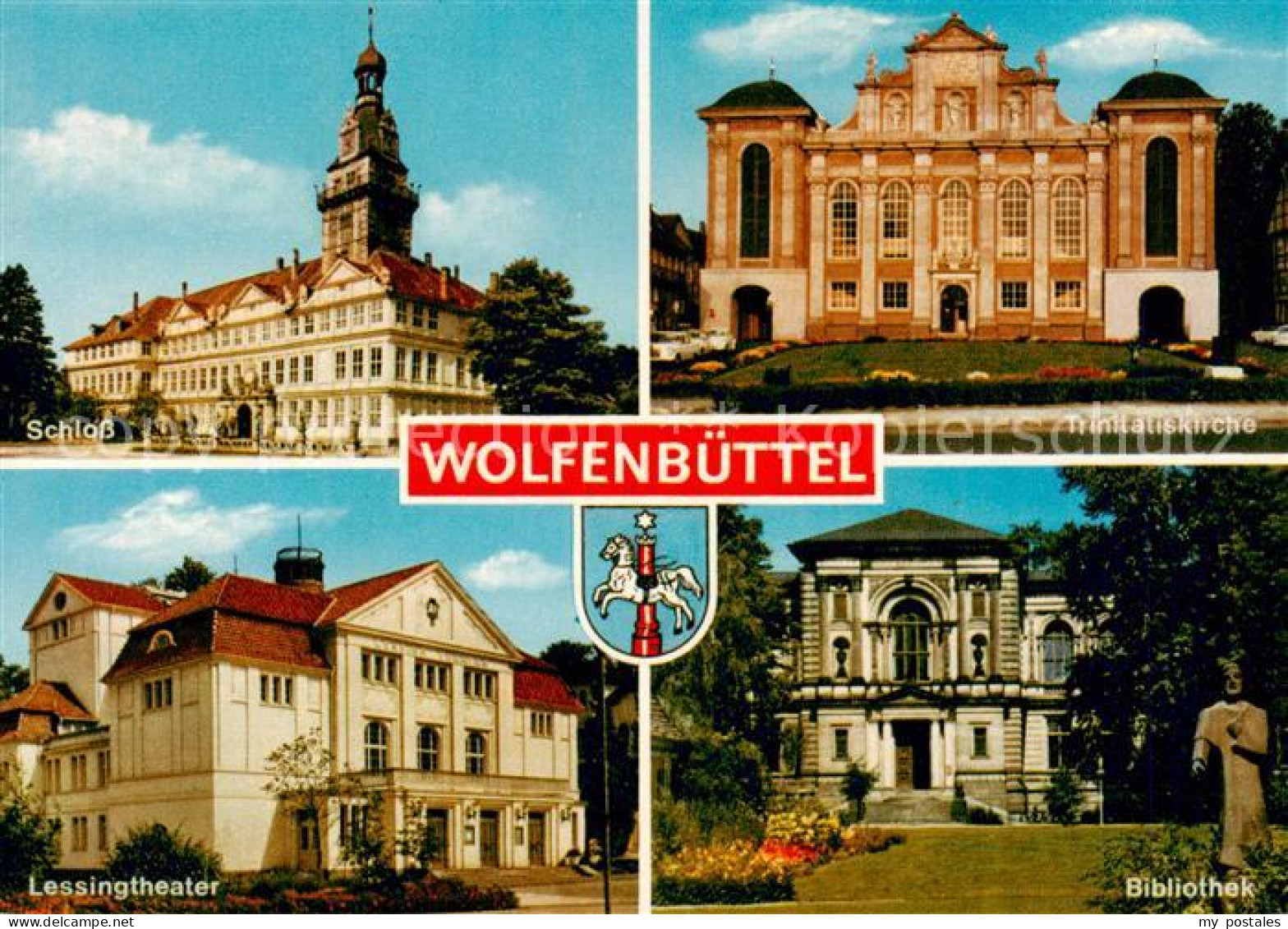 73839872 Wolfenbuettel Schloss Trinitatiskirche Lessingtheater Bibliothek Statue - Wolfenbuettel