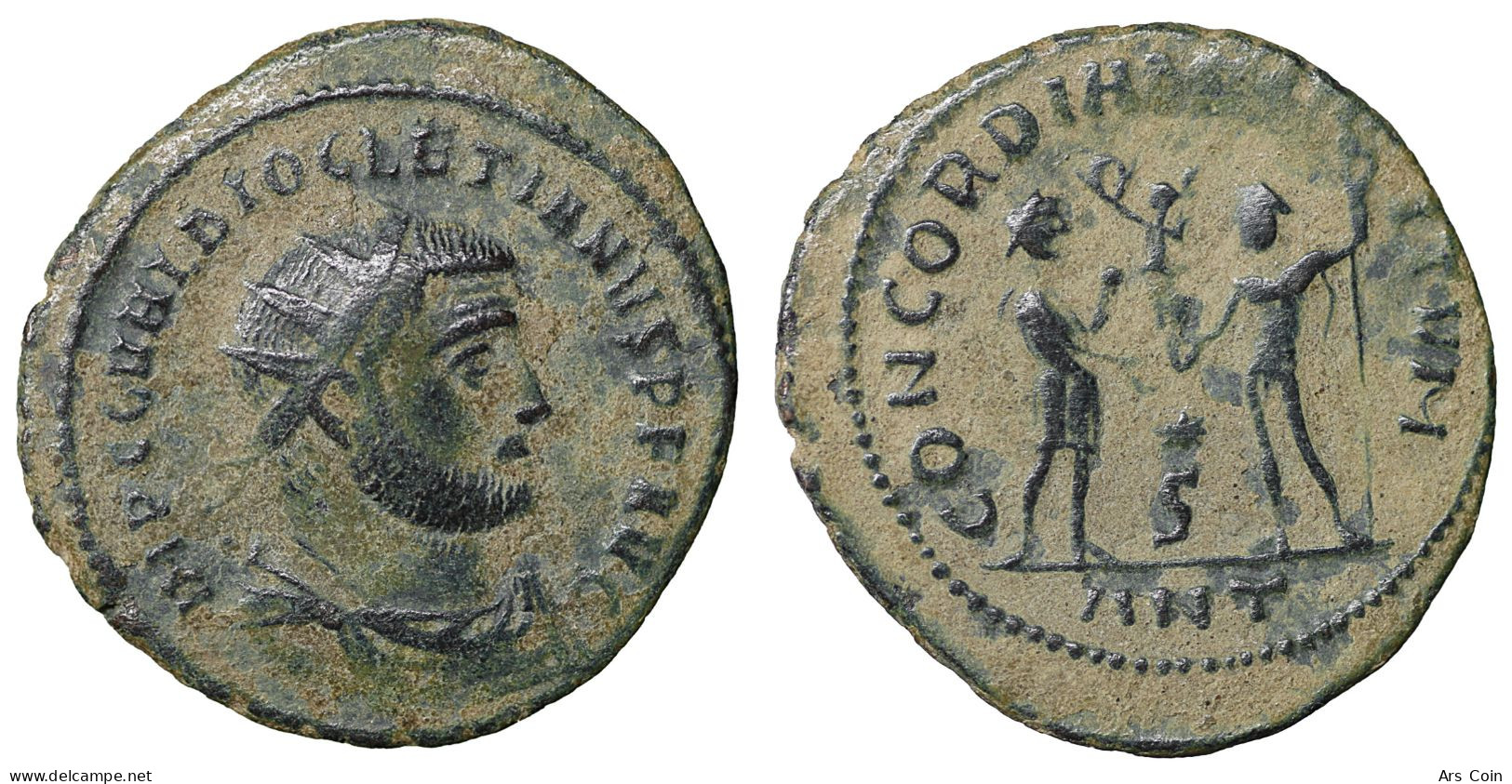 Diocletian AD 284-305. Struck AD 296. Antioch. Radiatus. CONCORDIA MILITVM - Die Tetrarchie Und Konstantin Der Große (284 / 307)