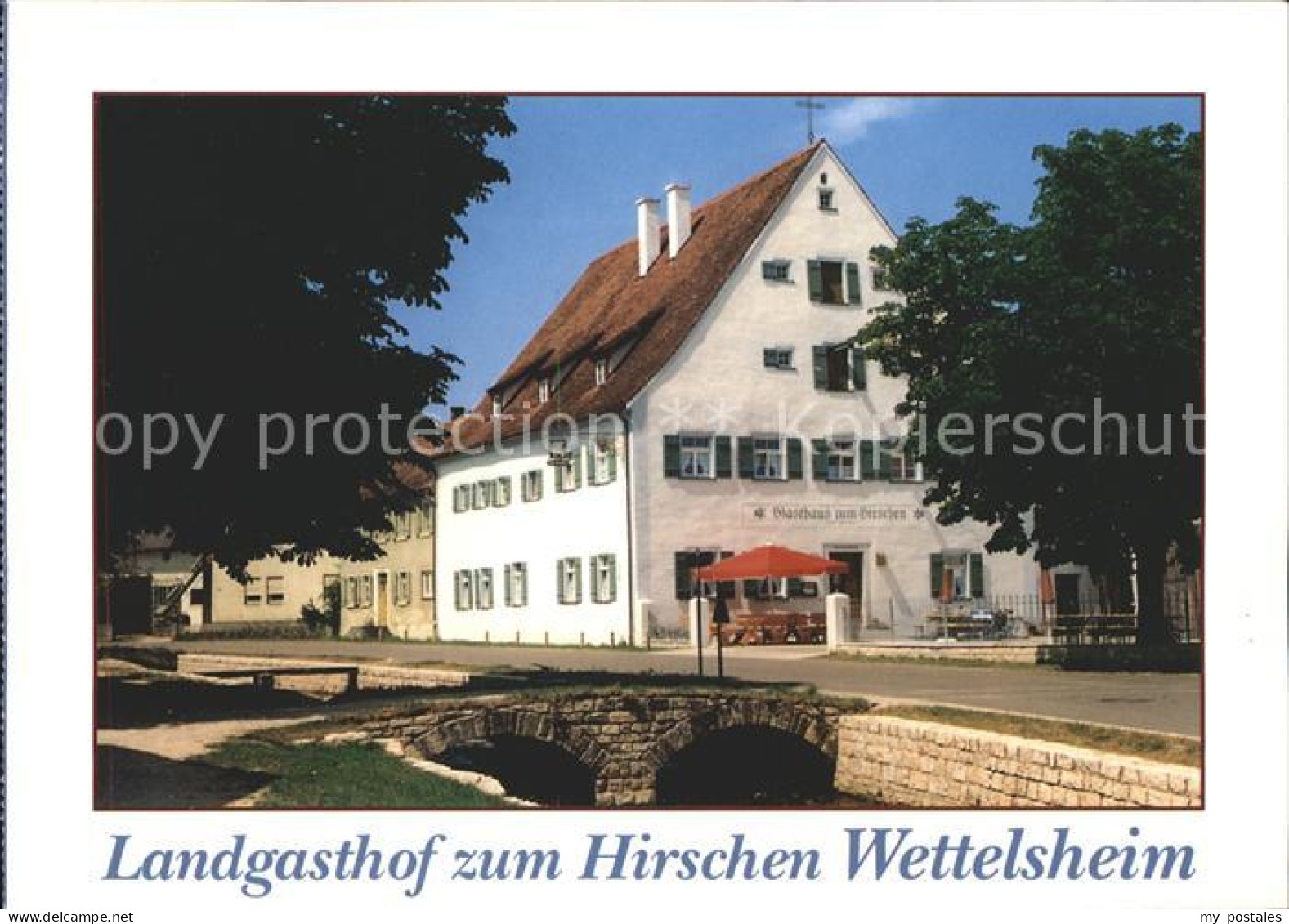 71831793 Wettelsheim Mittelfranken Landgasthof Zum Hirschen  Treuchtlingen - Huerth