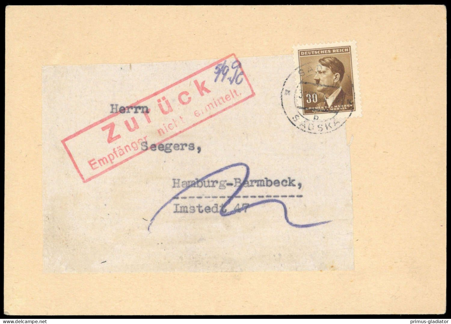1944, Böhmen Und Mähren, 90, Brief - Sonstige & Ohne Zuordnung