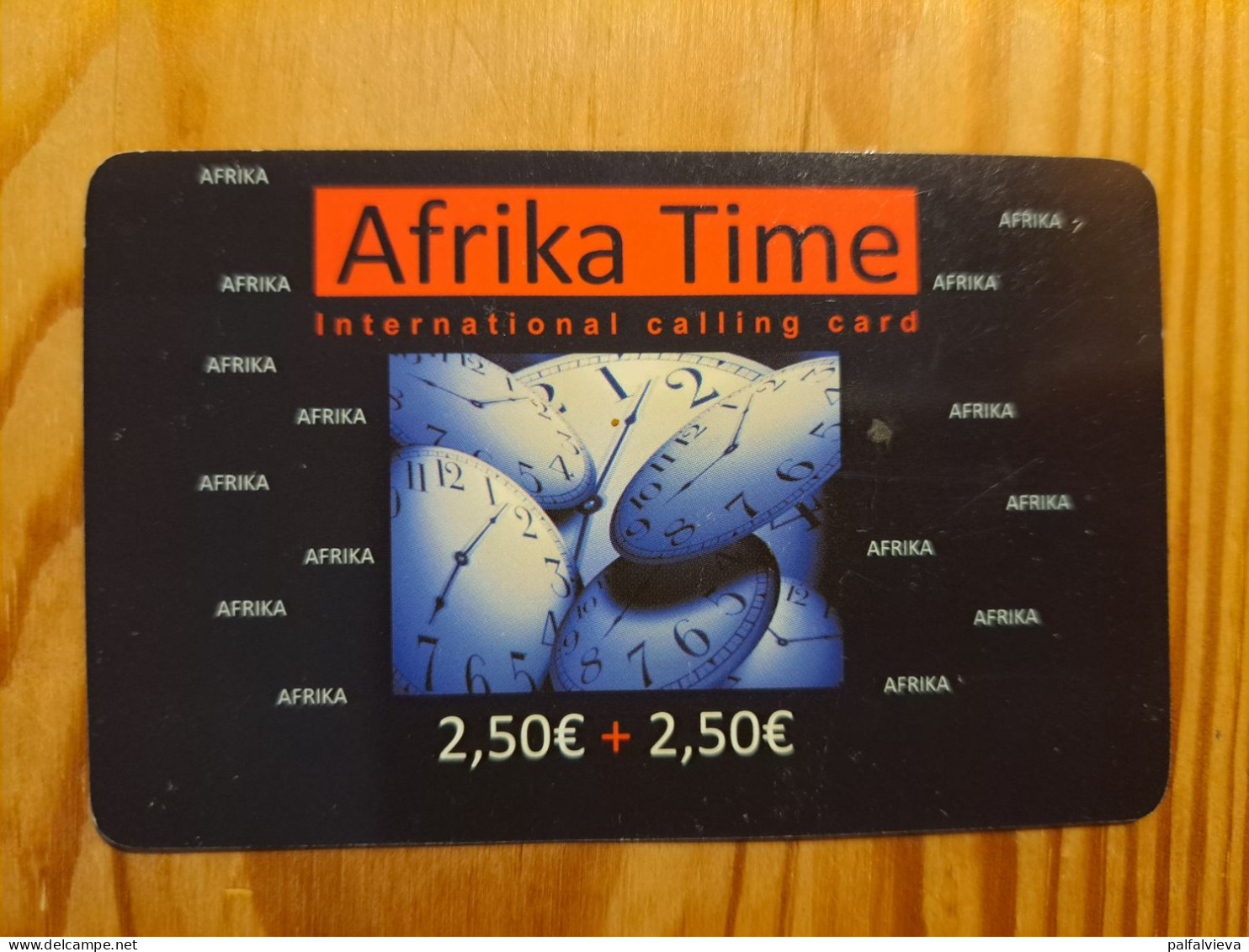 Prepaid Phonecard Germany, Afrika Time - Clock - GSM, Cartes Prepayées & Recharges