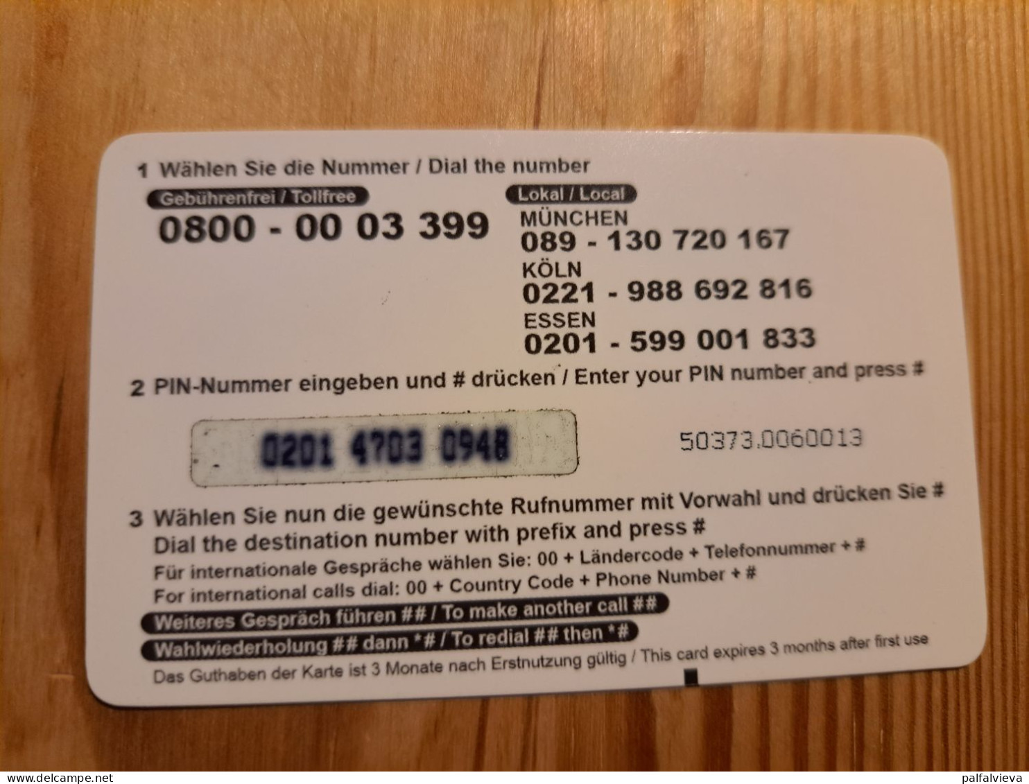 Prepaid Phonecard Germany, 3 X Global - Earth, Globe - GSM, Cartes Prepayées & Recharges