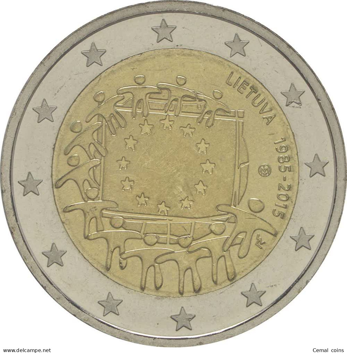 2 Euro 2015 Lithuania Coin - The 30th Anniversary Of The EU Flag. - Lituania