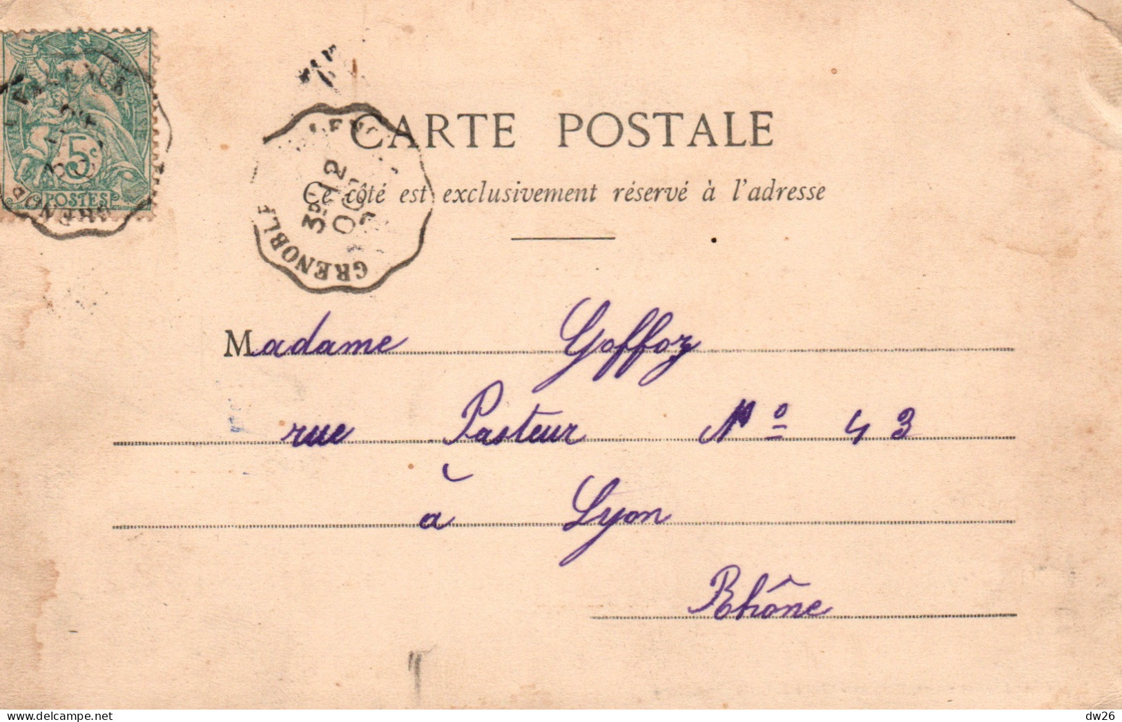 Romans-sur-Isère (Drôme) - La Place Et La Tour Jacquemart - Papeterie Carle Frère - Carte N° 153 Bis De 1904 - Romans Sur Isere
