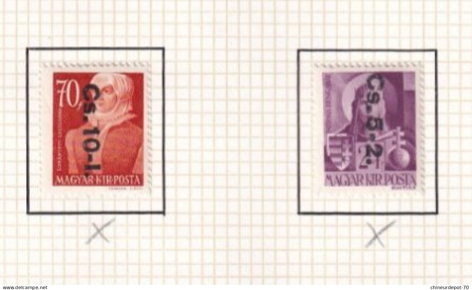 Timbres Pour Colis Postaux Hongrie Magyar Posta Neufs Avec Charnière * - Paketmarken