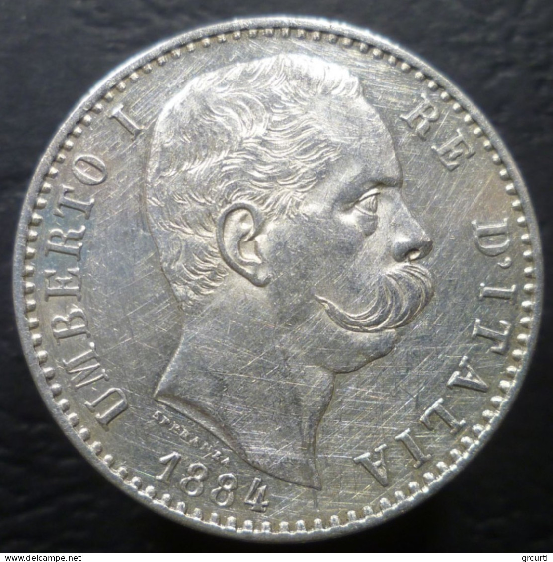 Regno D'Italia - 2 Lire 1884 - Gig. 28 - KM# 23 - 1878-1900 : Umberto I