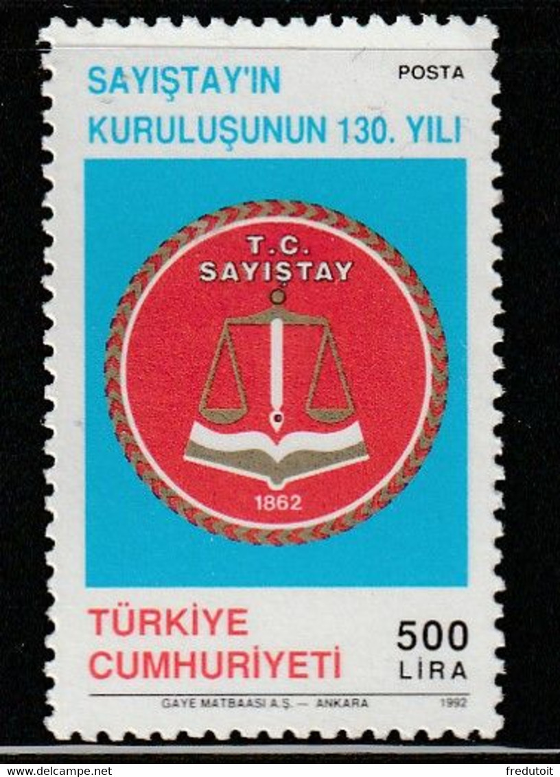 TURQUIE - N°2700 ** (1992) - Nuevos