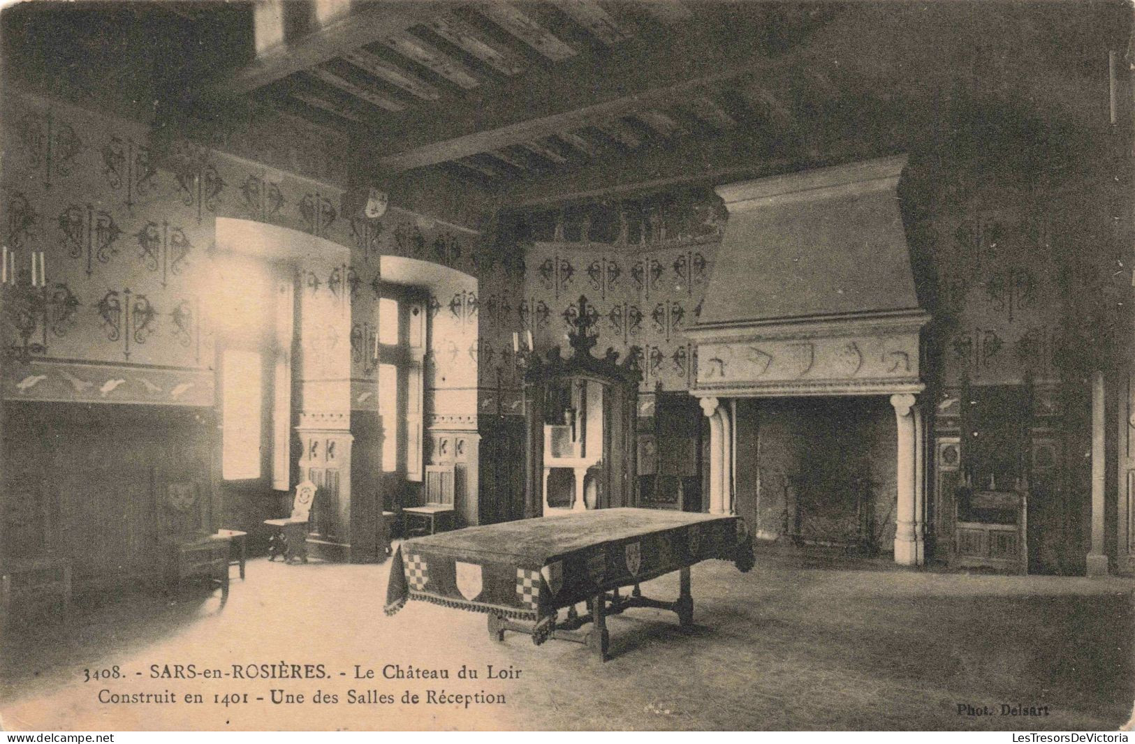 FRANCE - 59 - Sars-en-Rosières - Le Château Du Loir Construit En 1401 - Carte Postale Ancienne - Other & Unclassified