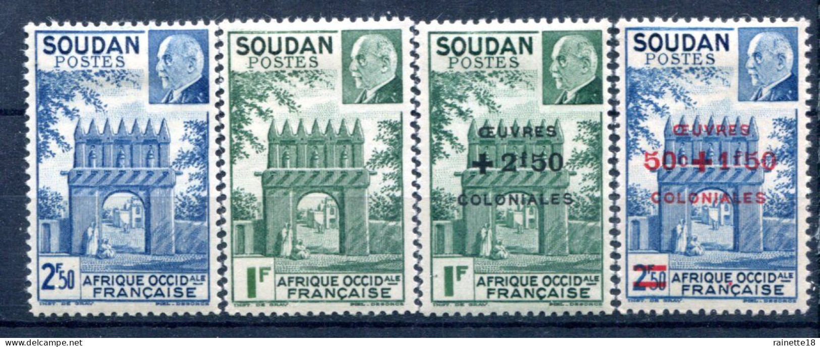 Soudan       129/130 *- 133/134 * - Unused Stamps