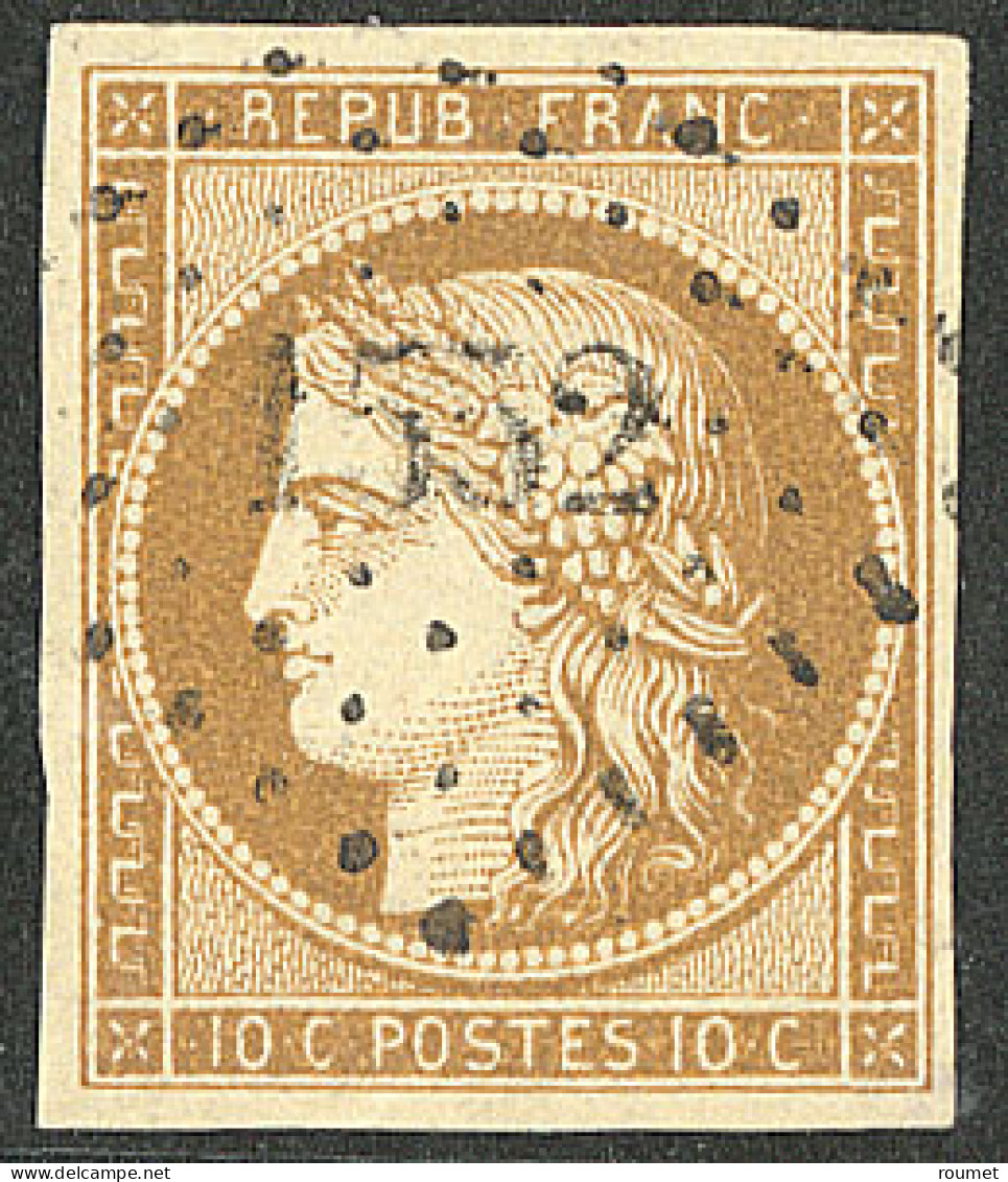 No 1, Bistre-jaune, Obl Pc 1552, Belle Nuance Foncée. - TB - 1849-1850 Ceres