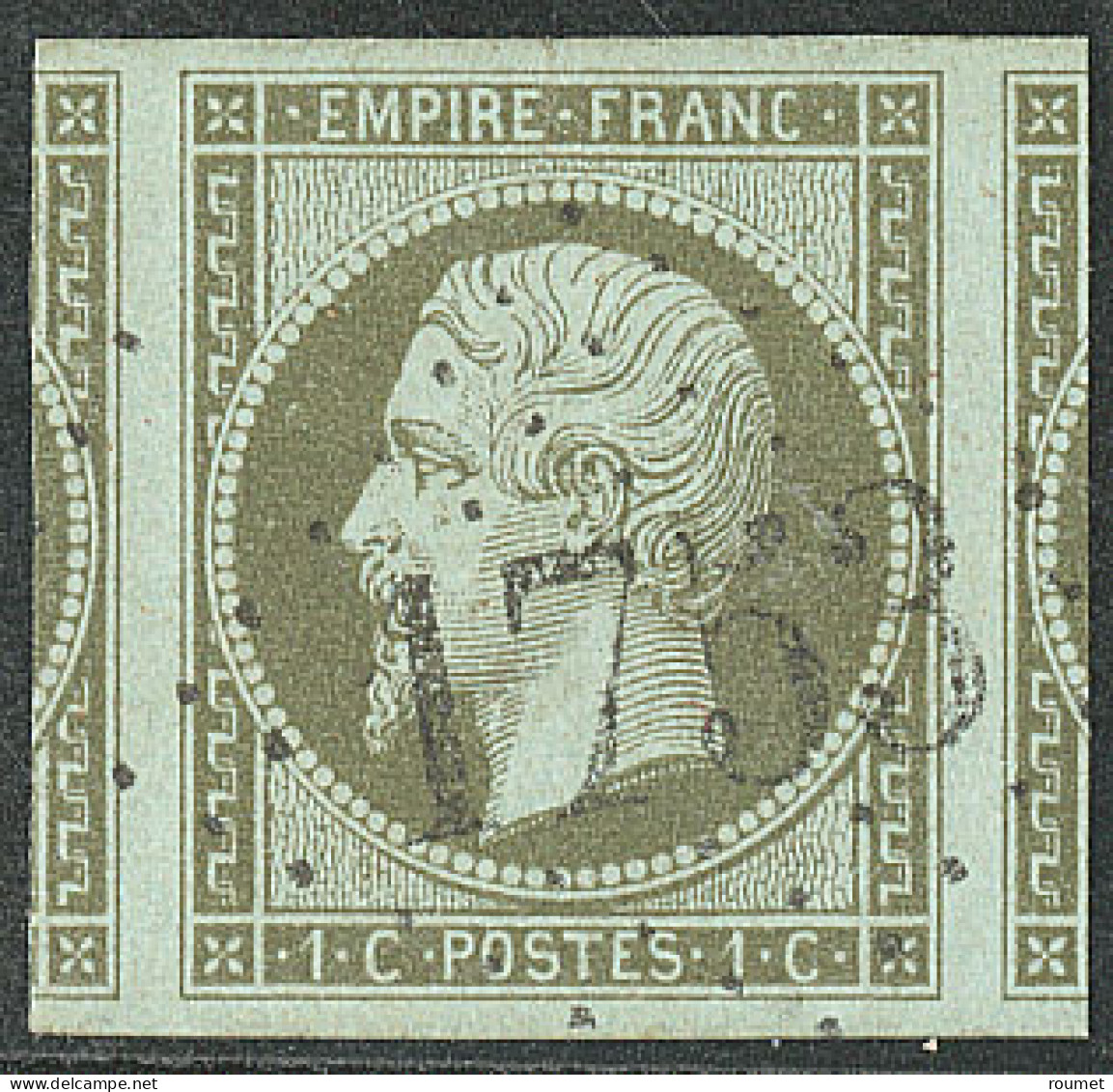 No 11, Olive, Deux Voisins, Obl Gc 1753, Ex Choisi. - TB - 1853-1860 Napoleone III