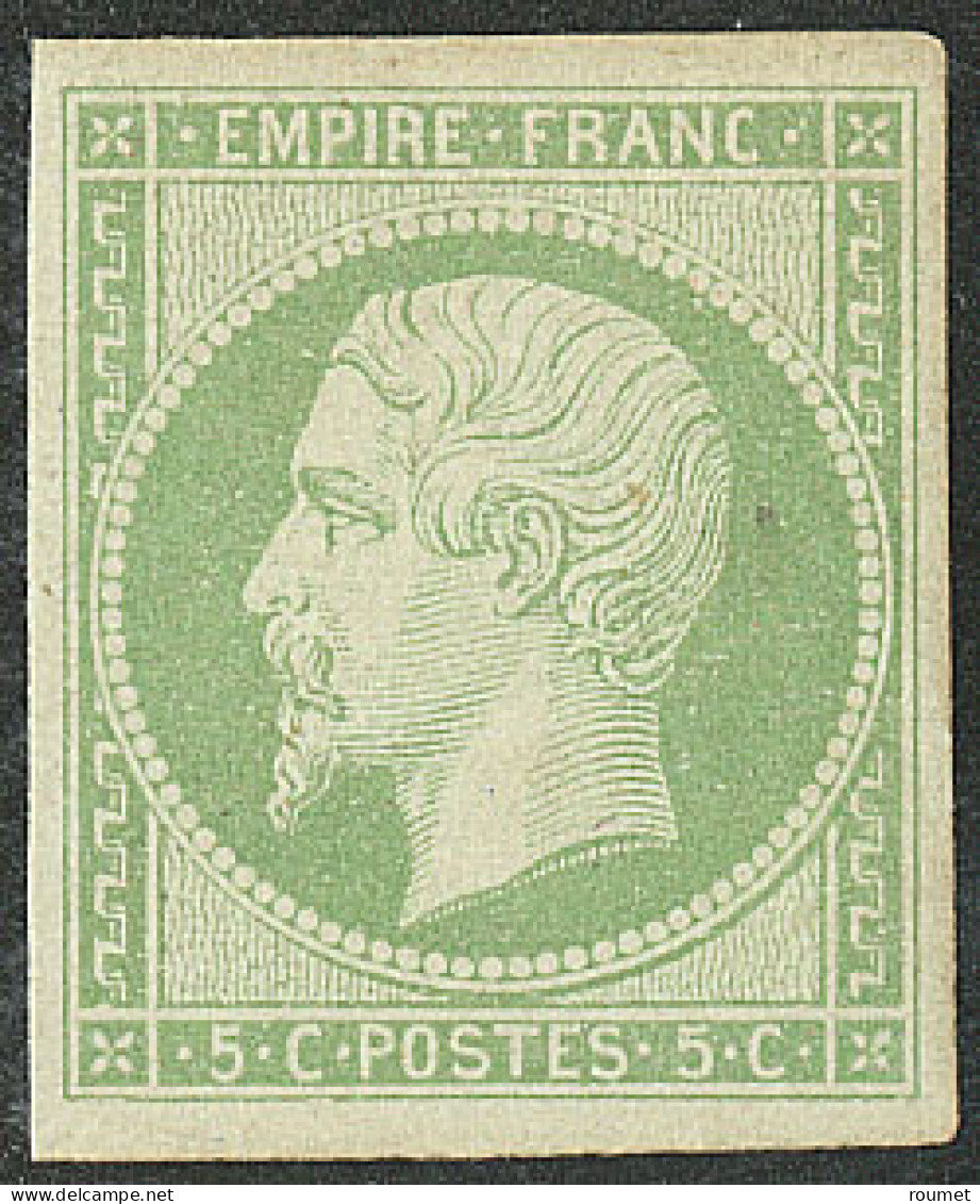 * No 12a, Vert-jaune, Gomme Diminuée Sinon TB - 1853-1860 Napoleon III