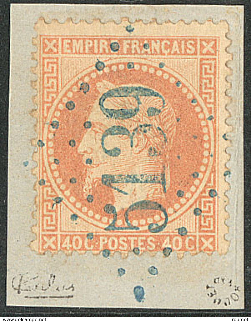 Kustendje. No 31, Obl Gc 5139 Bleu, Sur Petit Fragment, Superbe. - R - 1849-1876: Classic Period