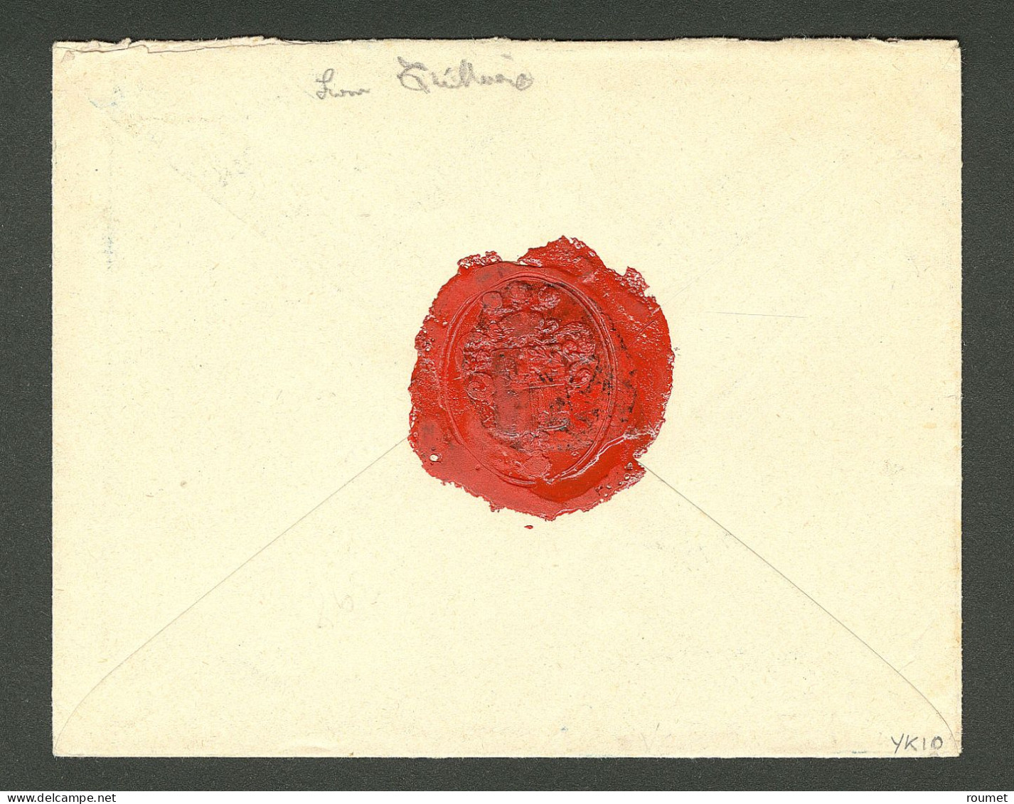 Lettre Cad Octog. Bleu "Anjouan/Col Franc". No 10 Sur Enveloppe Recommandée Pour La France, 1899. - TB - Other & Unclassified