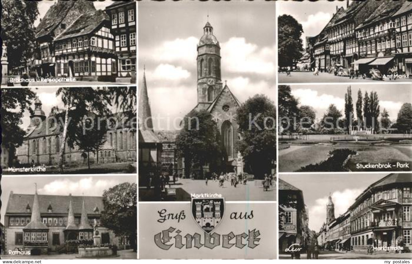 41806027 Einbeck Niedersachsen Stuckenbrok-Park Marktstrasse Kirche Rathaus Einb - Einbeck