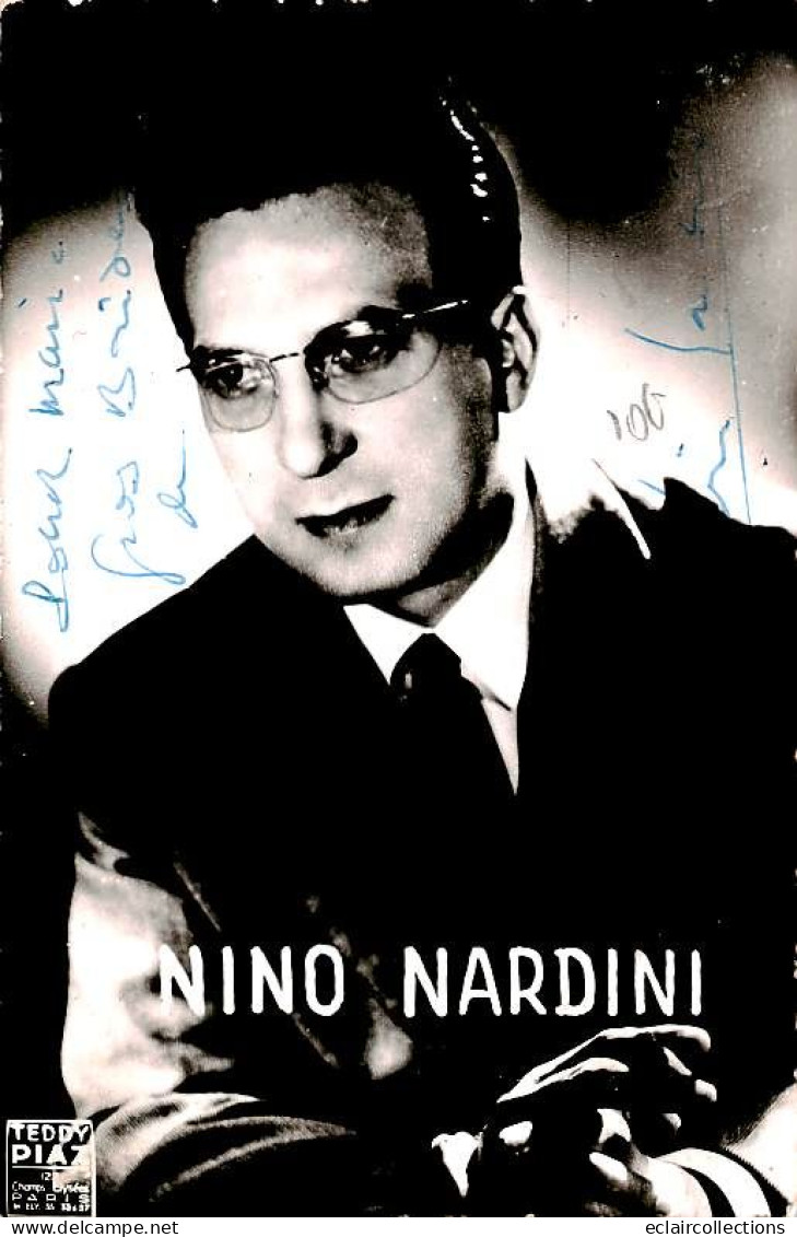 Thème Spectacle  . Chanteur     Nino Nardini.  Avec Autographe             (voir Scan) - Entertainers