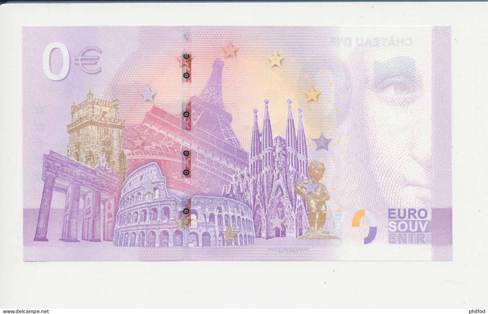 Billet Touristique  0 Euro  - CHÂTEAU D'IF - UEGG - 2022-1 -  N° 10004 - Andere & Zonder Classificatie