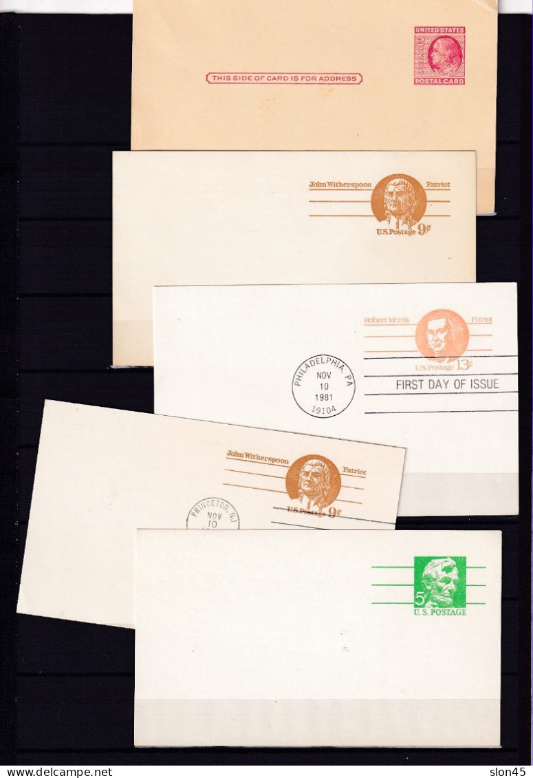 USA 8 Postal Stationary Cards Mint/ First Day Precanceled 15908 - Sonstige & Ohne Zuordnung