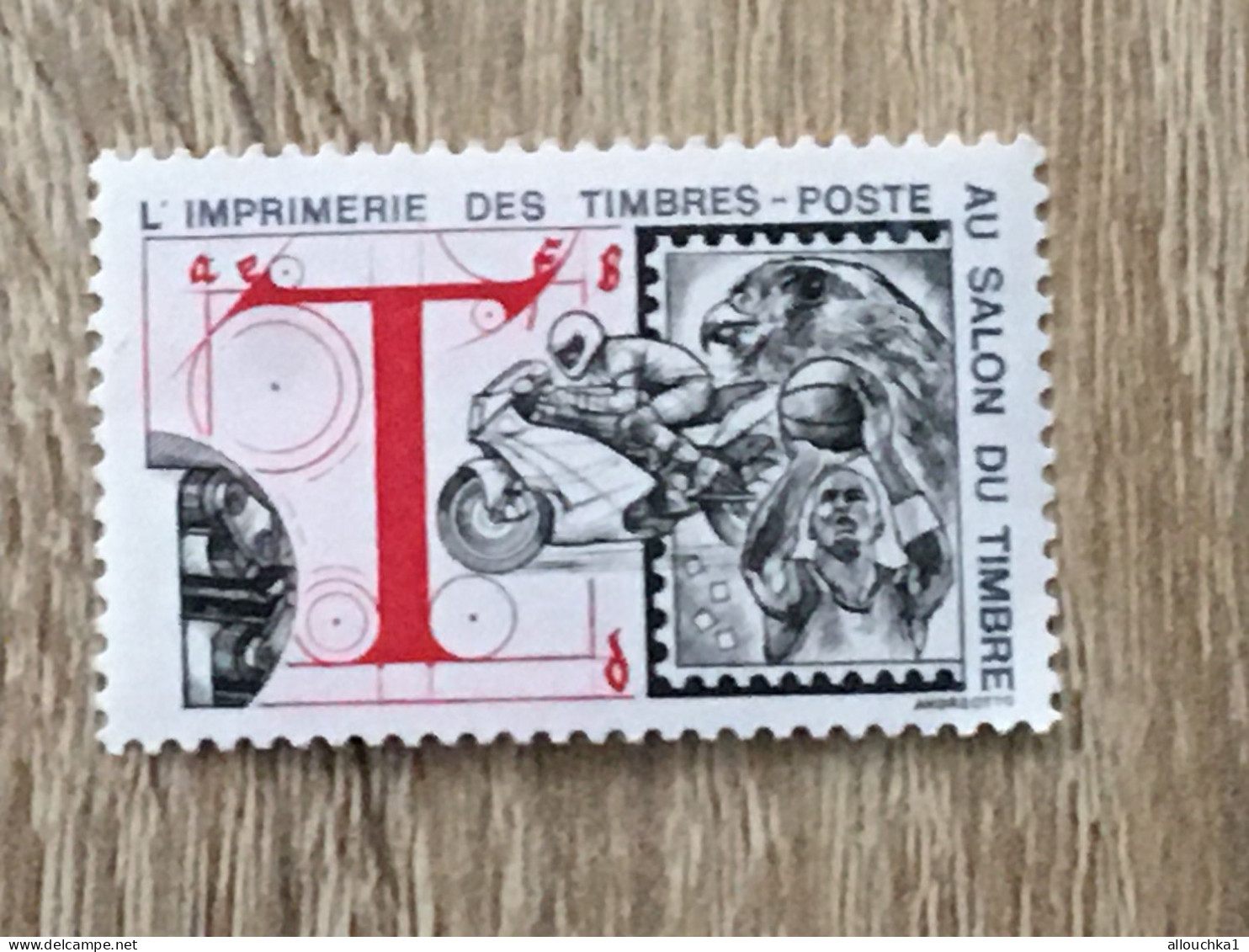 Imprimerie Timbres Poste Au Salon Du Timbre-2 Timbres Vignette**Expo-Philatélique-Erinnophilie-[E]Stamp-Sticker-Viñeta - Philatelic Fairs