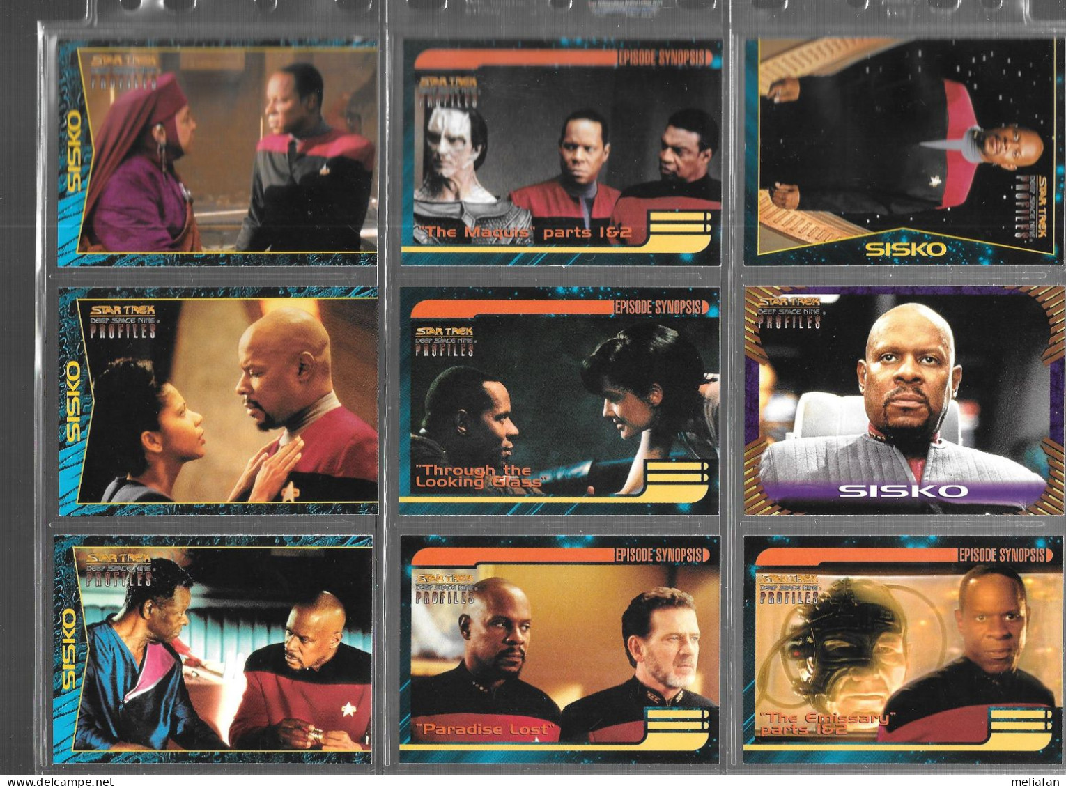 BF90 - SERIE COMPLETE 82 CARTES SKYBOX - STAR TREK DEEP SPACE NINE PROFILES - Star Trek