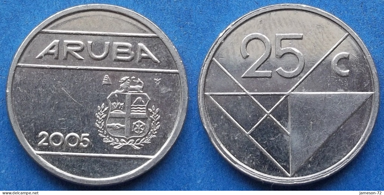 ARUBA - 25 Cents 2005 KM# 3 Dutch State "Status Aparte" Decimal Coinage - Edelweiss Coins - Aruba