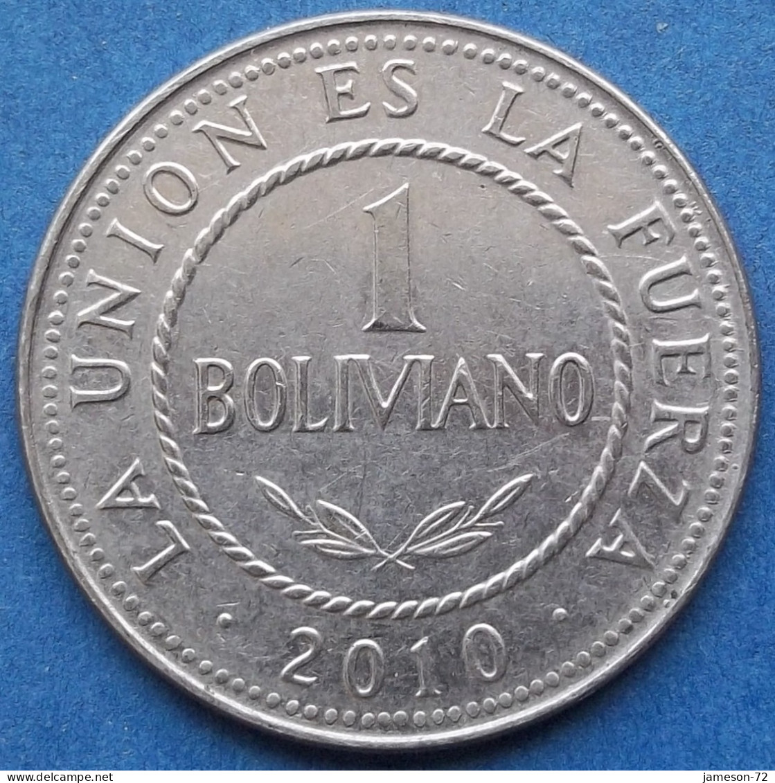 BOLIVIA - 1 Boliviano 2010 KM# 217 Monetary Reform (1987) - Edelweiss Coins - Bolivië