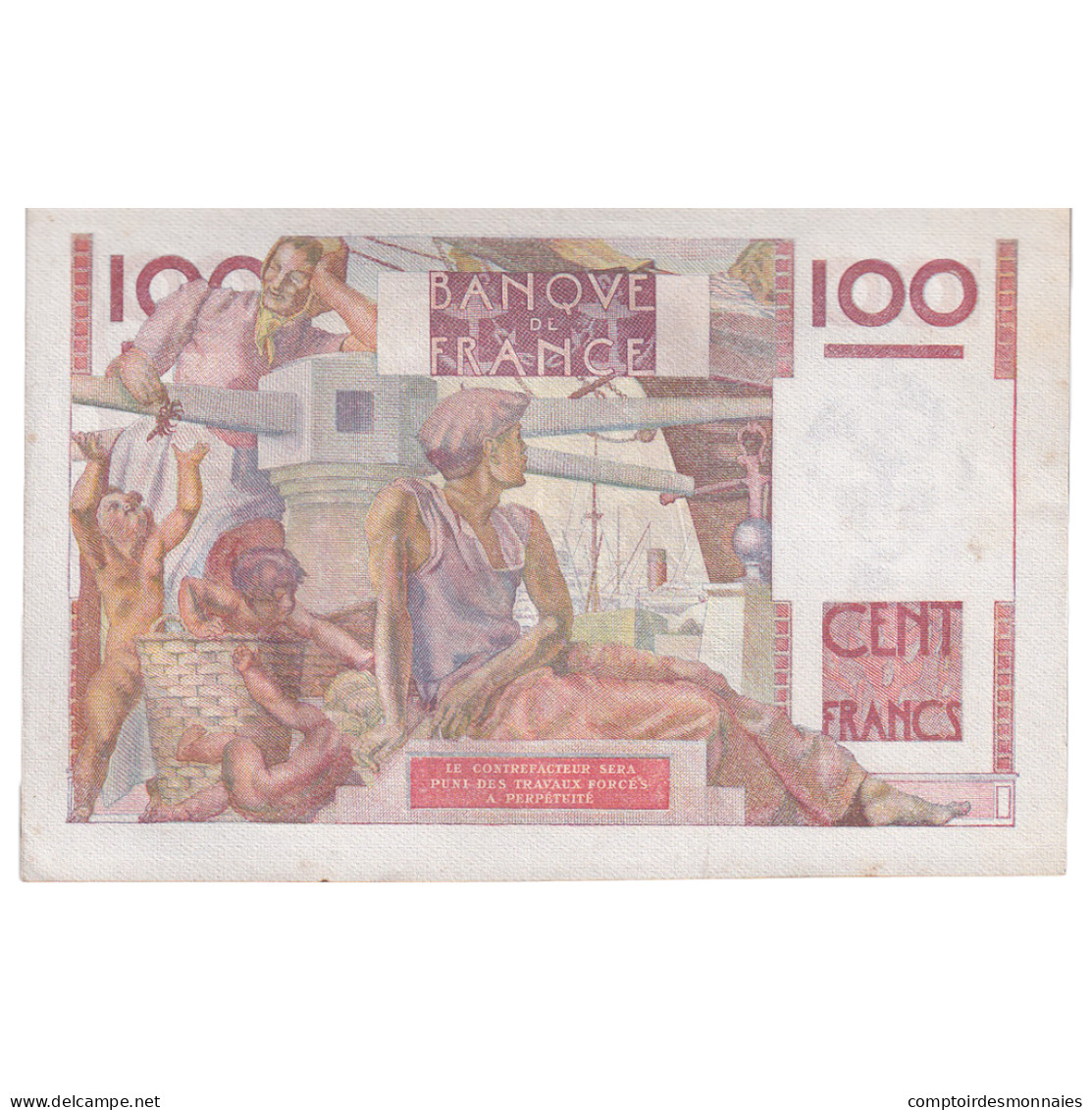France, 100 Francs, Jeune Paysan, 1946, M.44, SPL, Fayette:28.4, KM:128a - 100 F 1945-1954 ''Jeune Paysan''