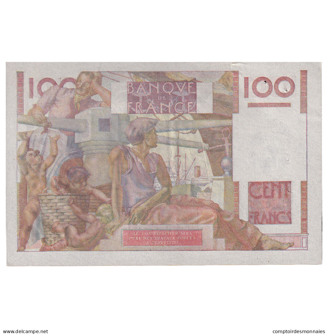 France, 100 Francs, Jeune Paysan, 1947, L.207, TTB+, Fayette:28.15, KM:128b - 100 F 1945-1954 ''Jeune Paysan''