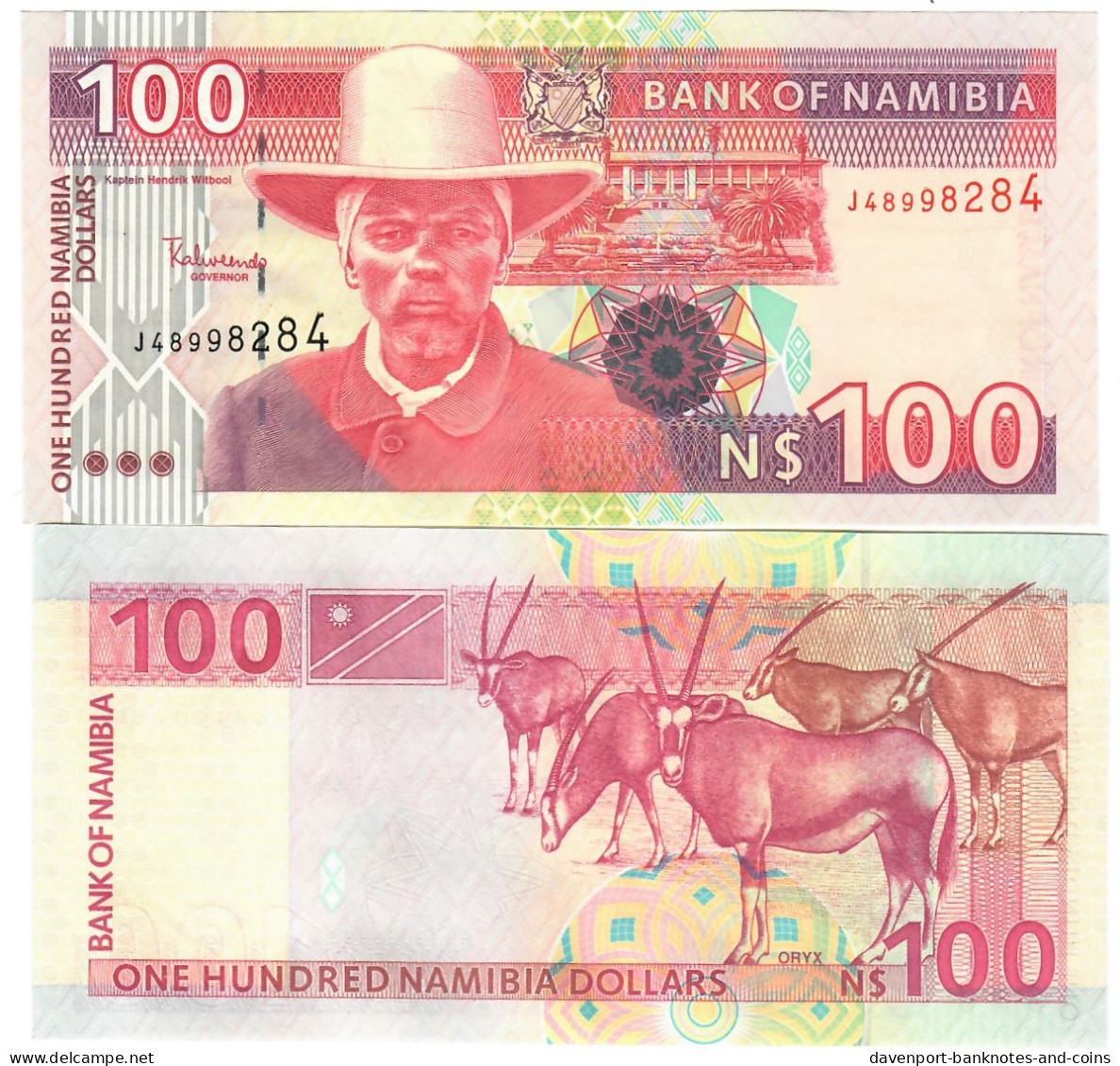 Namibia 100 Dollars 2001 (2009) UNC "Alweendo" - Namibie