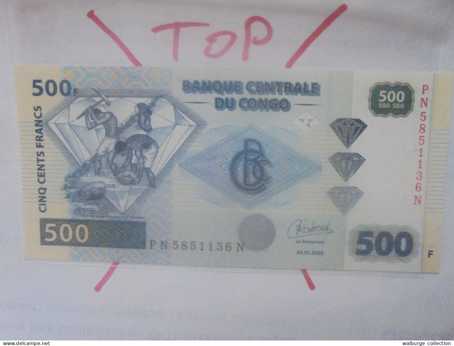 CONGO 500 FRANCS 2002 NEUF (B.32) - Demokratische Republik Kongo & Zaire