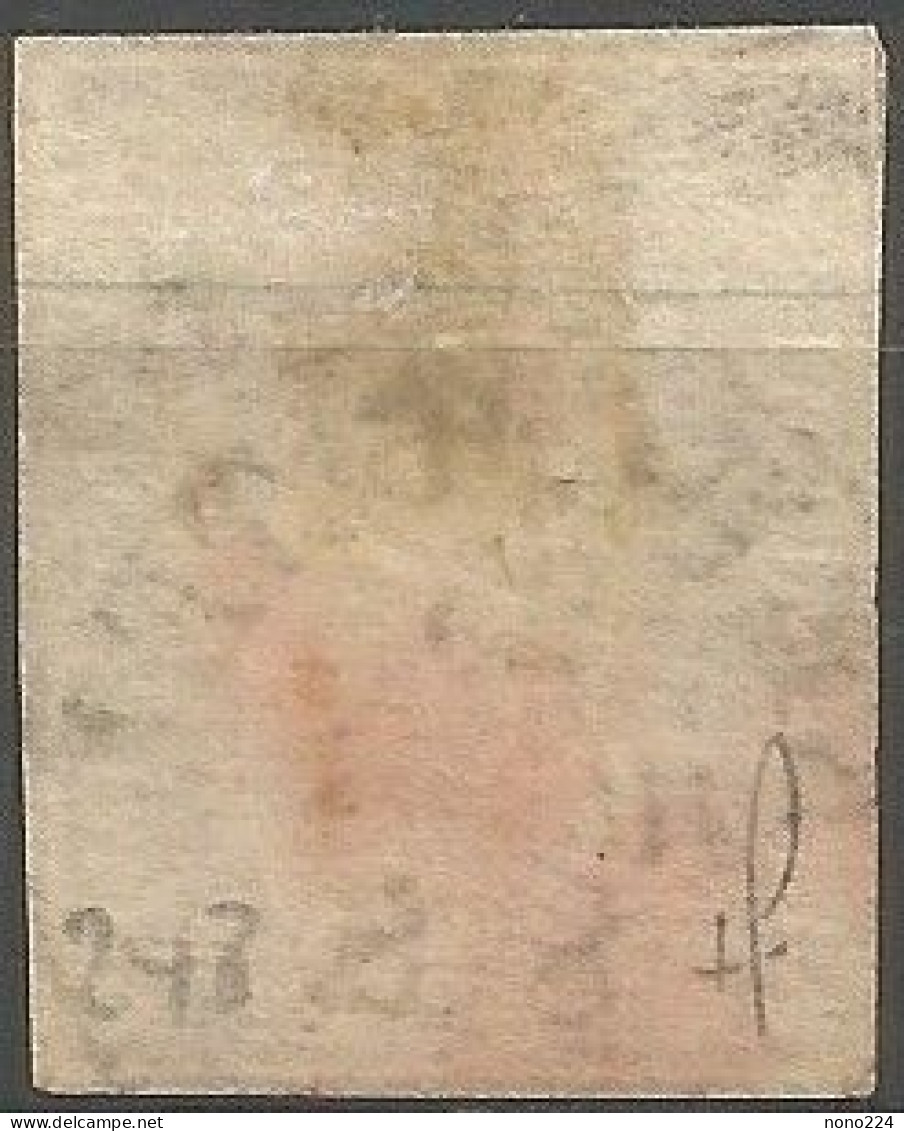 Timbre De 1854/55 ( Strubel / N°24B / Signé Marchand ) - Used Stamps