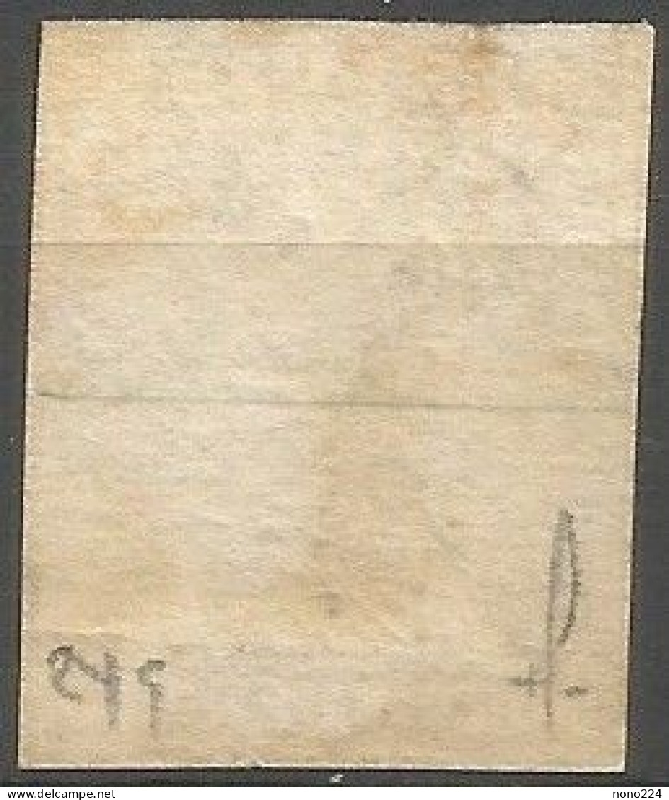 Timbre De 1857/62 ( Strubel / N°24G / Signé Marchand ) - Used Stamps