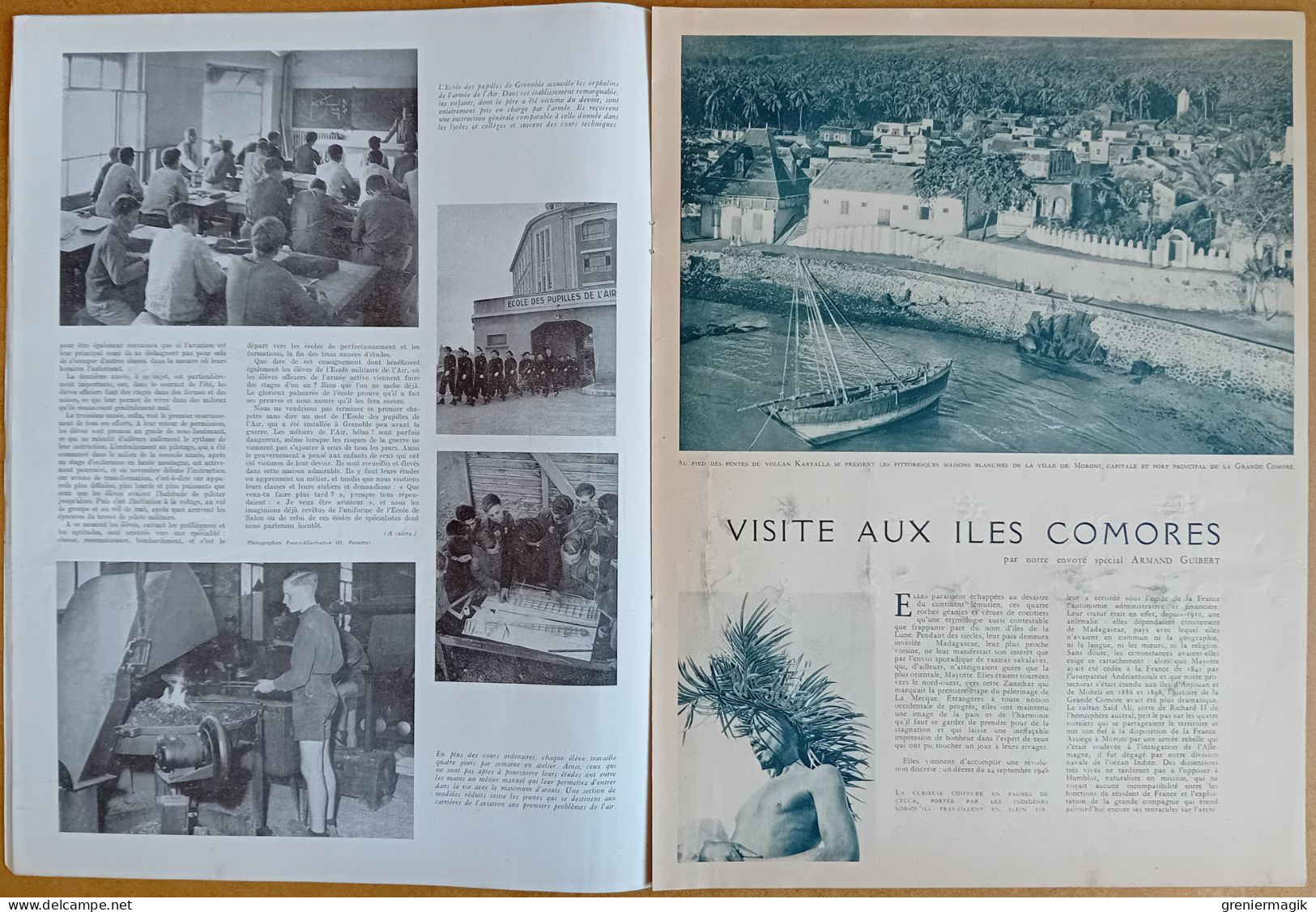 France Illustration N°118 03/01/1948 Ecoles de l'air (Salon-de-Provence)/Rhénanie/Abri d'Hitler/Iles Comores/Chine/