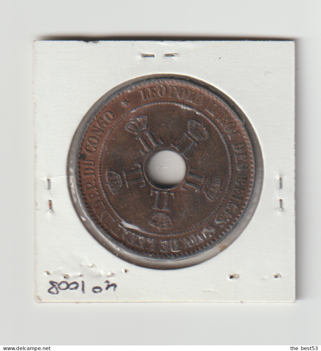 Congo Belge -  10 Centimes  -  1889  -  Sup+ - 1934-1945: Leopold III