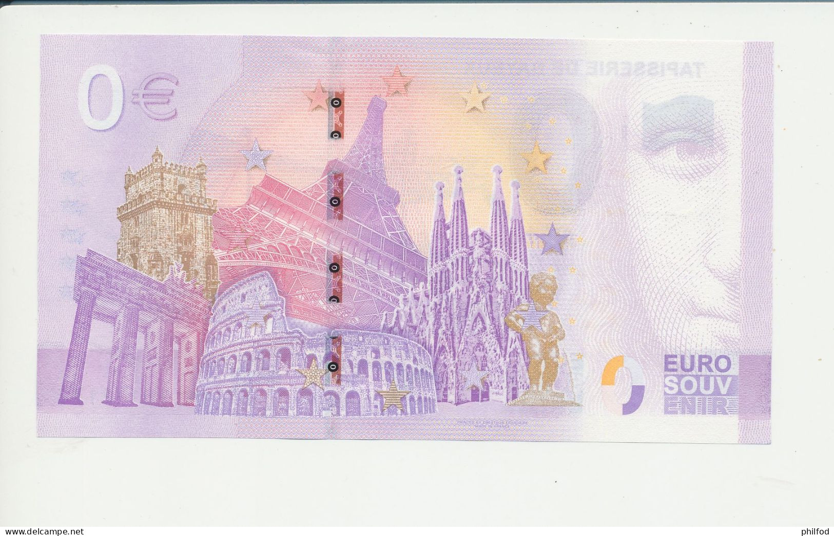 Billet Touristique  0 Euro  - TAPISSERIE DE BAYEUX - UELE - 2022-1 -  N° 11213 - Other & Unclassified