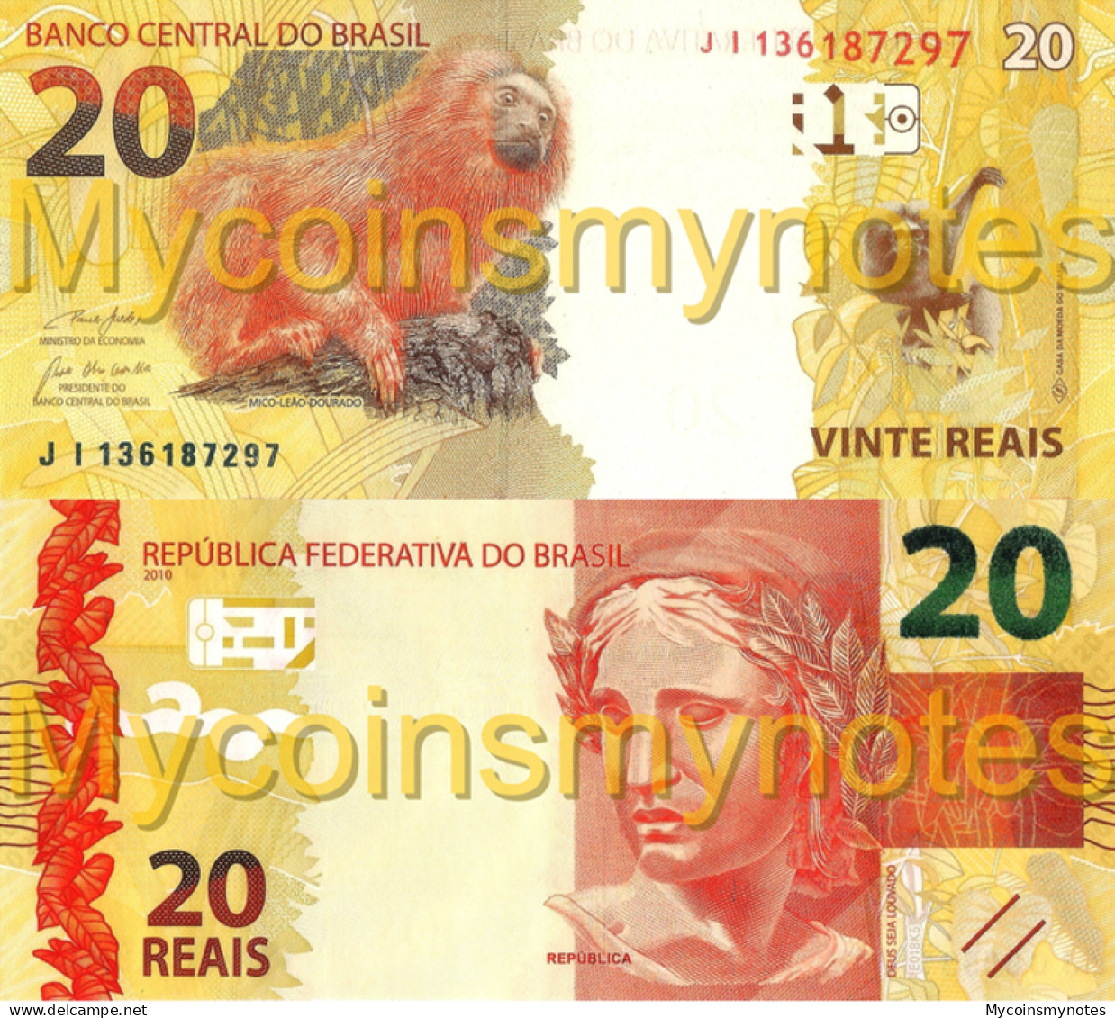 BRAZIL, 20 REAIS, 2021, Prefix JI, P-New (Not Yet In Catalog), New Signature, UNC - Brasilien