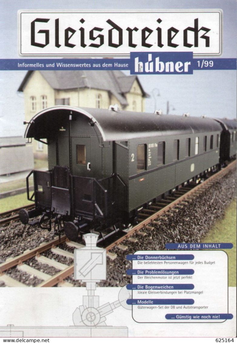 Catalogue HÜBNER 1999. 1 - Gleisdreiech - Spur 1  1:32 - Duits