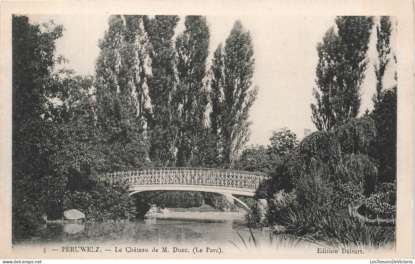 BELGIQUE - Péruwelz - Le Château De M Duez ( Le Parc) - Carte Postale Ancienne - Péruwelz