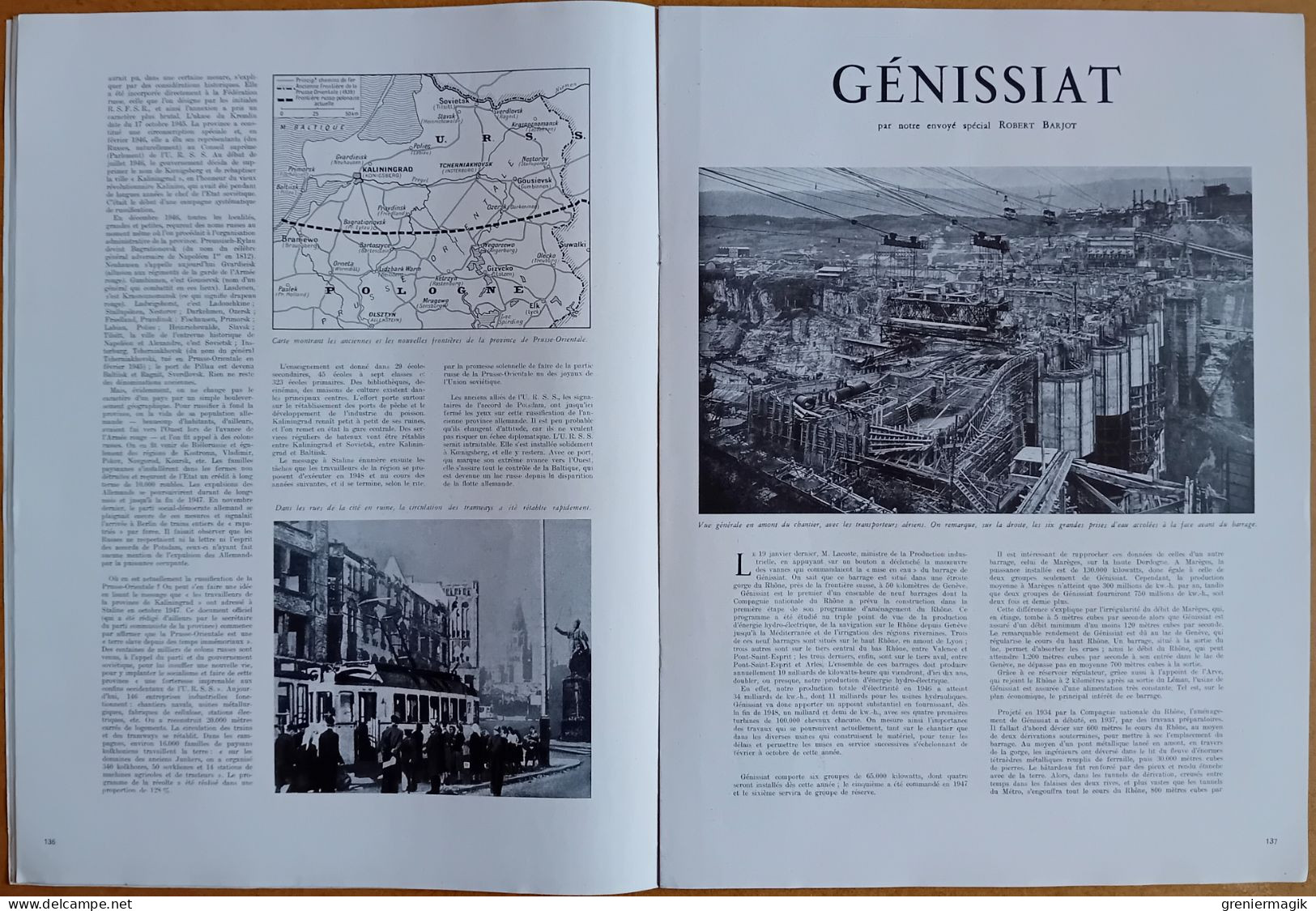 France Illustration N°123 07/02/1948 Assassinat de Gandhi/En Grèce par L. Bodard/Génissiat/Mauritanie/Pontoise/Cerdan