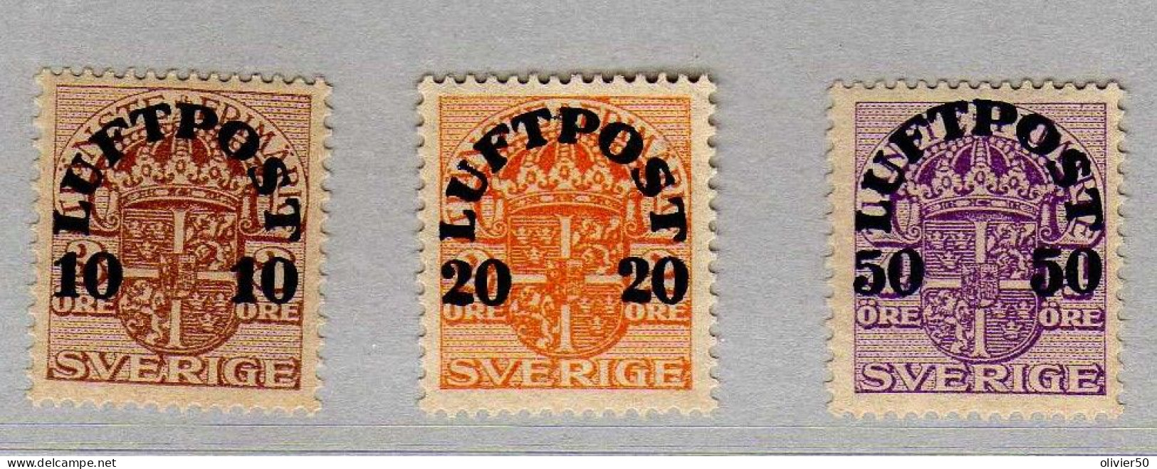 Suede - (1920) - P A Timbres De Service Surcharges - Neufs** - MNH - Neufs