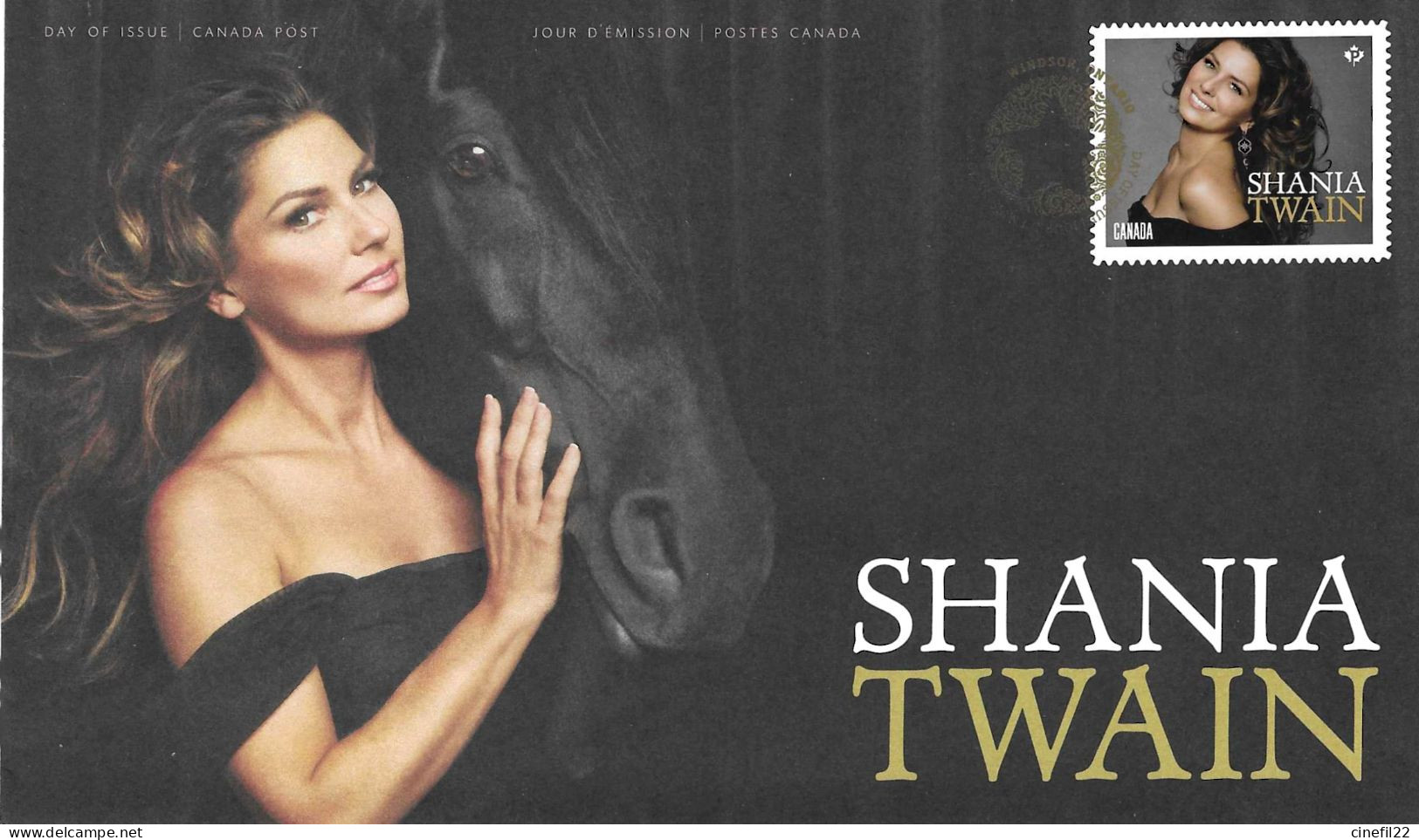 Canada, Chanson, FDC Shania Twain, Windsor - Zangers