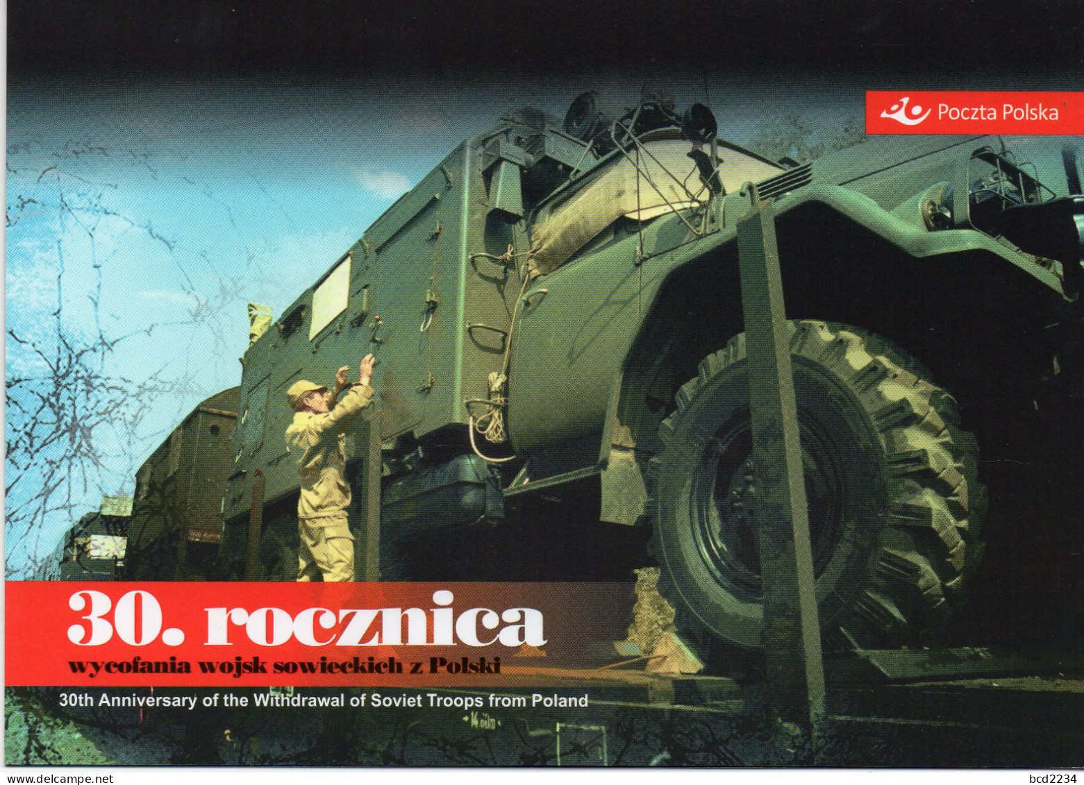 POLAND 2023 POST OFFICE LIMITED EDITION FOLDER: 30TH ANNIVERSARY WITHDRAWAL OF SOVIET USSR RUSSIAN TROOPS FROM POLAND - Covers & Documents