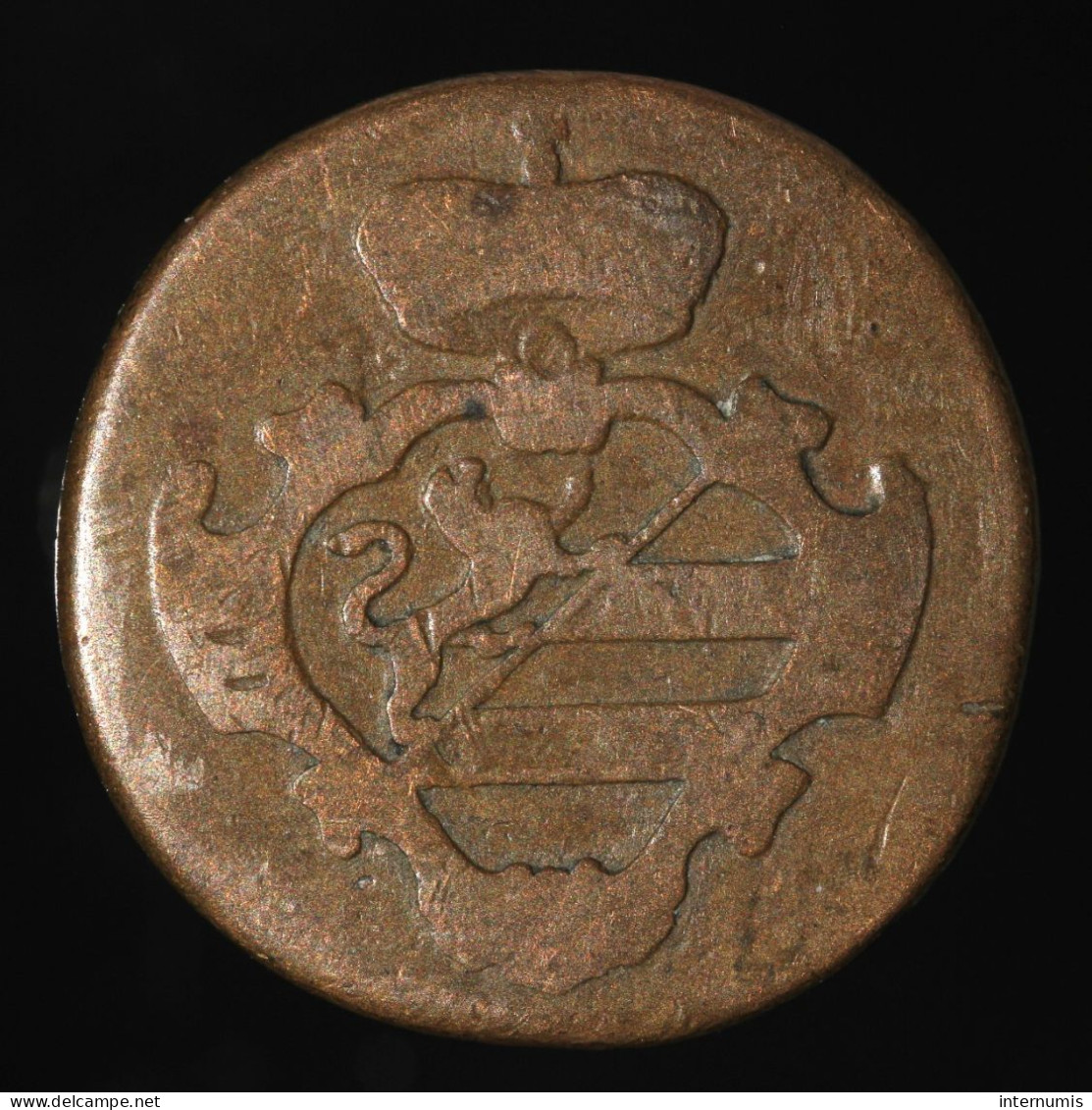  Italie / Italy, Francesco II, 2 Soldi, 1799, Gorizia, Cuivre (Copper), B+ (F),
KM#44 - Gorizien